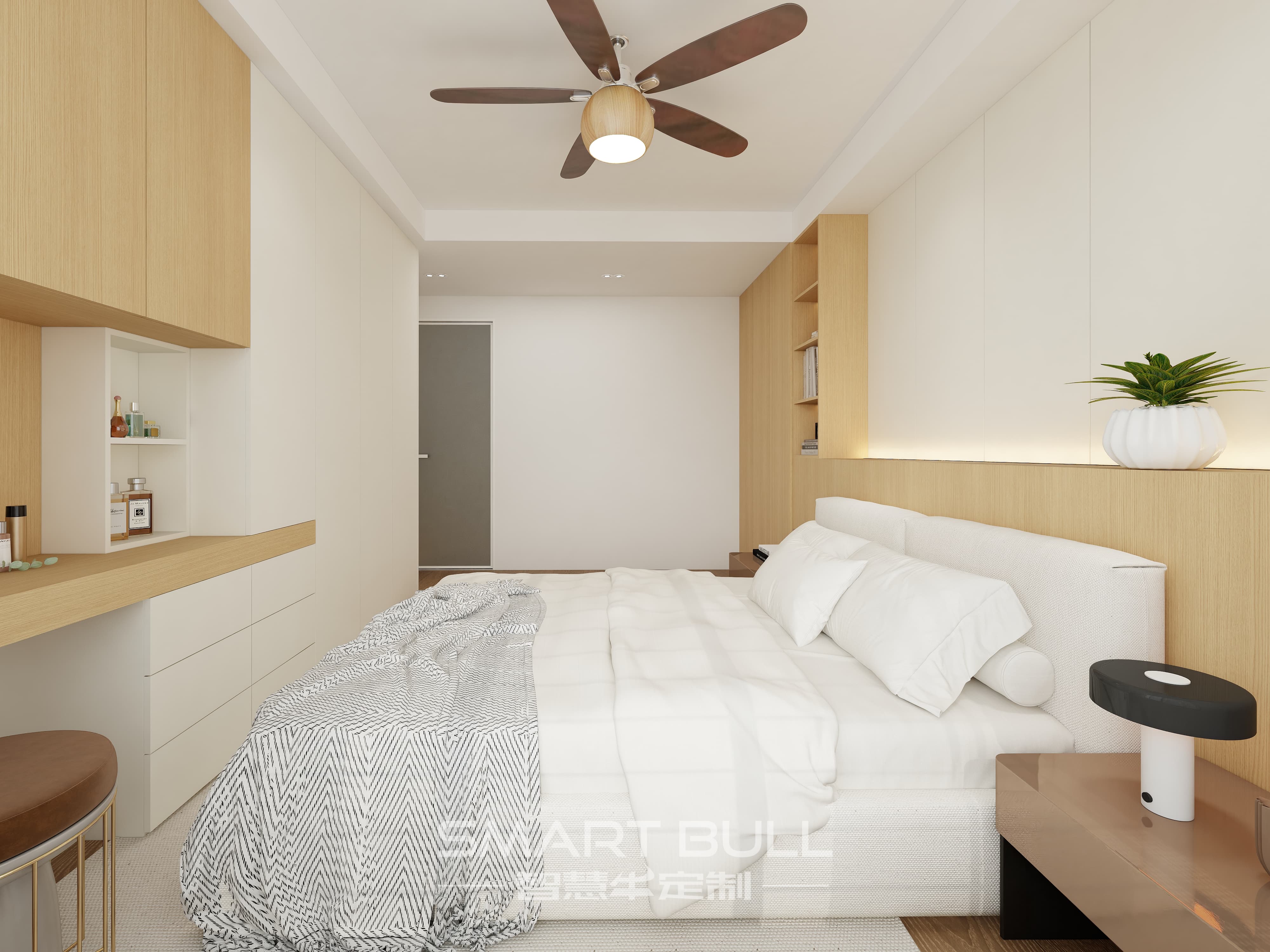 Wardrobe with Desk 0004