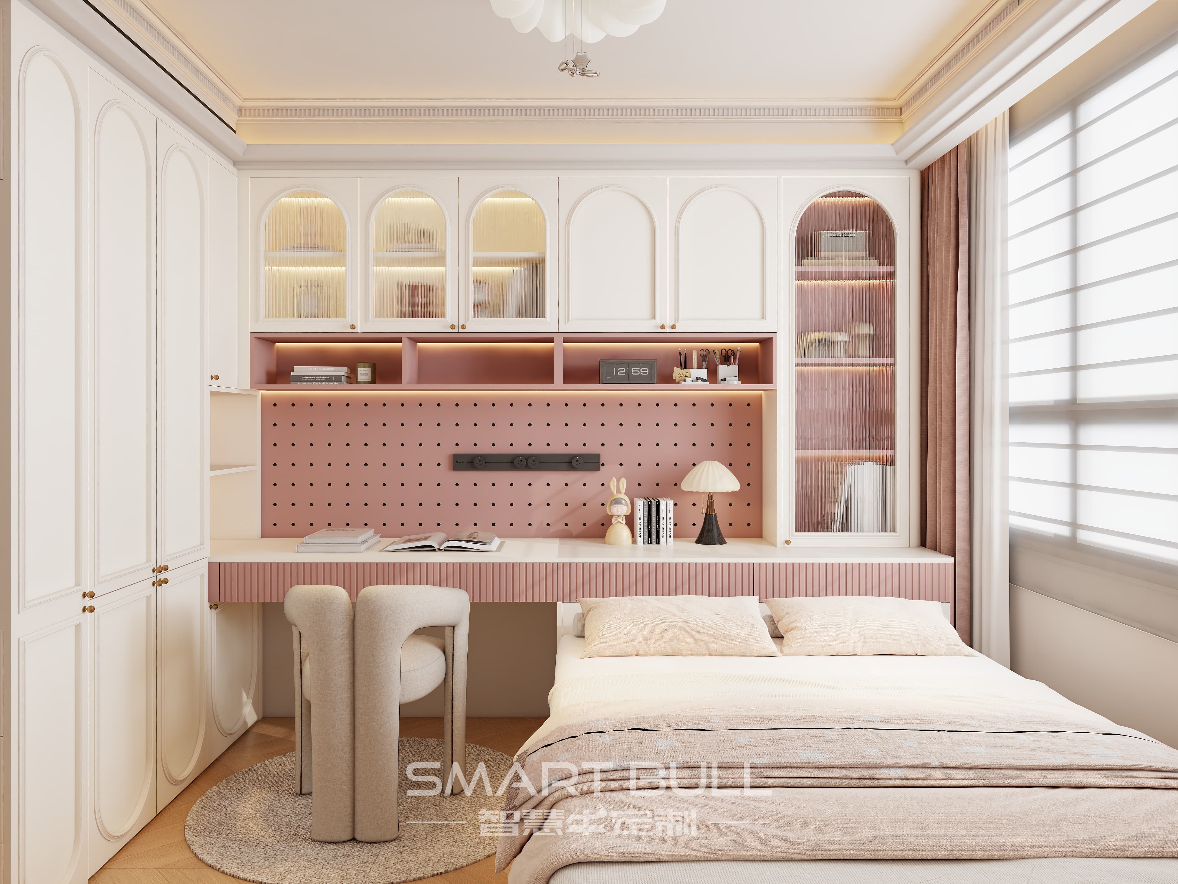 Wardrobe with Desk 0009