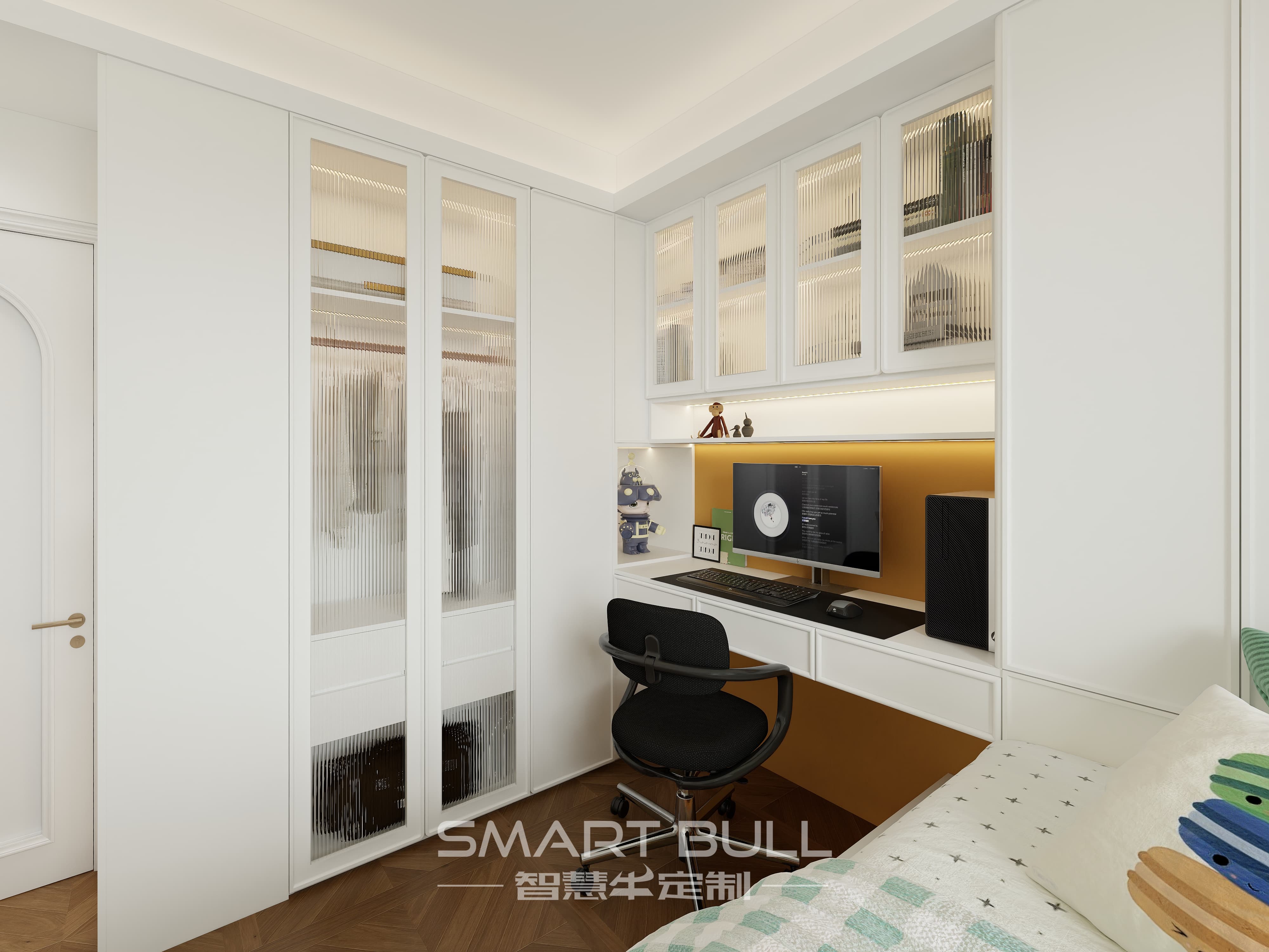Wardrobe with Desk 0003