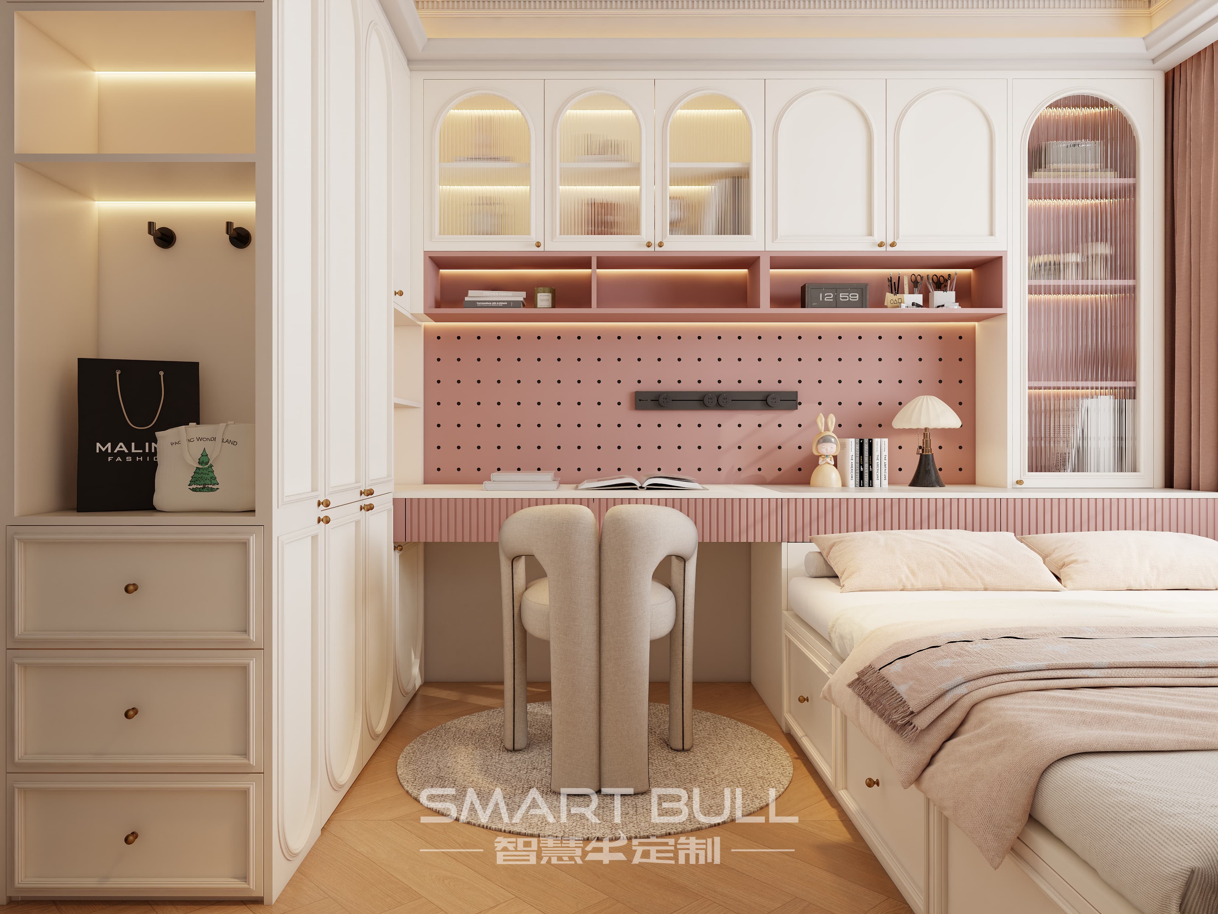 Wardrobe with Desk 0009
