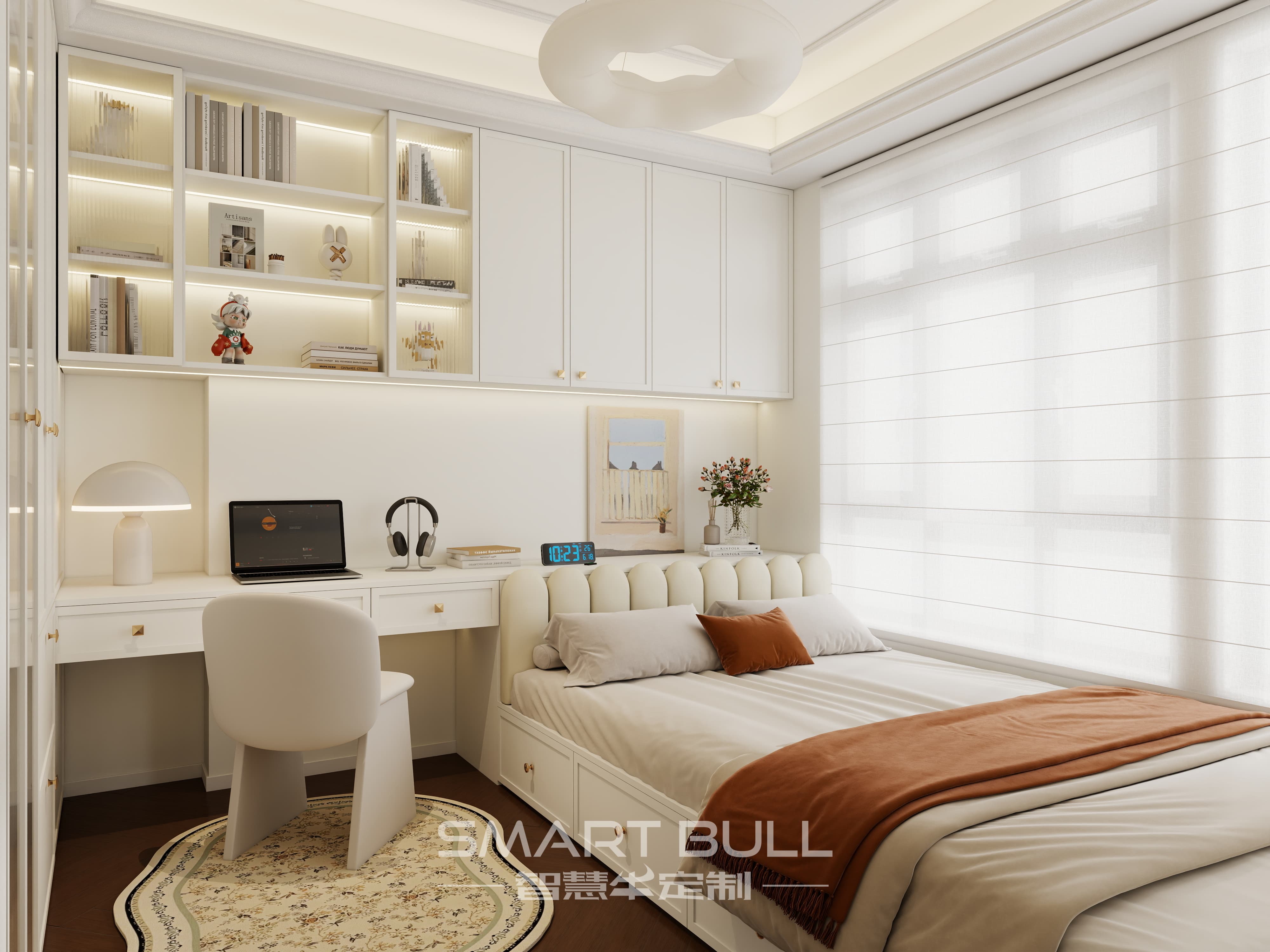 Wardrobe with Desk 0011