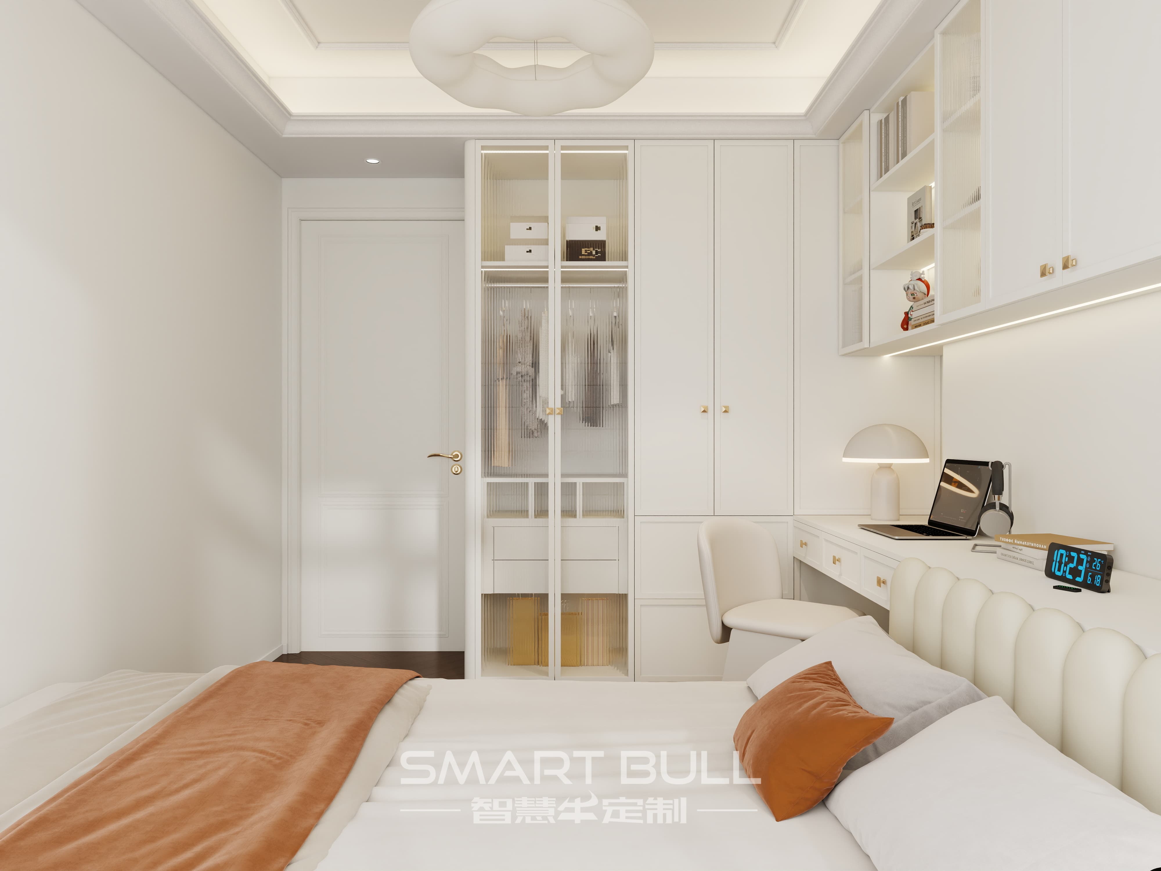 Wardrobe with Desk 0011