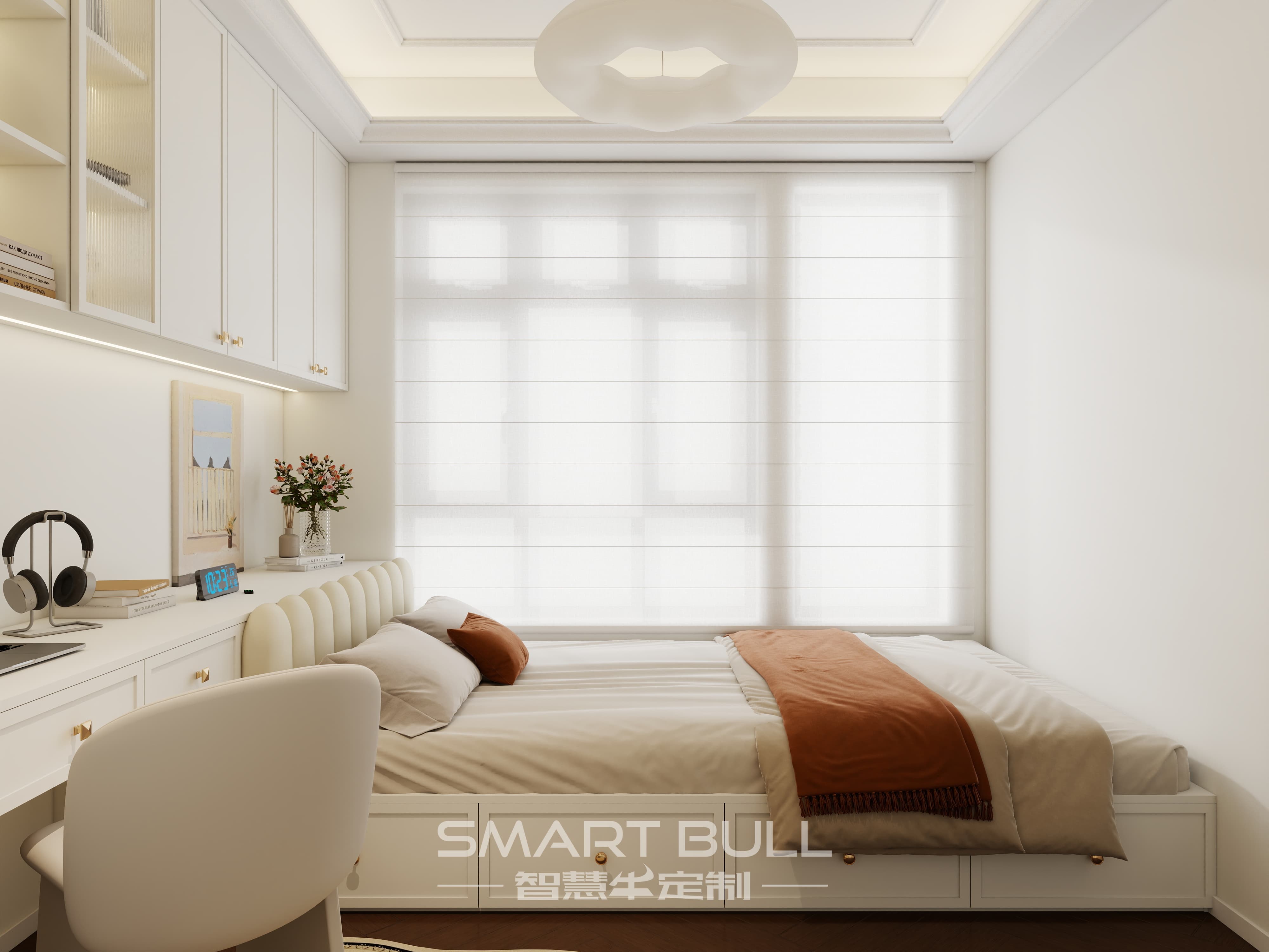 Wardrobe with Desk 0011