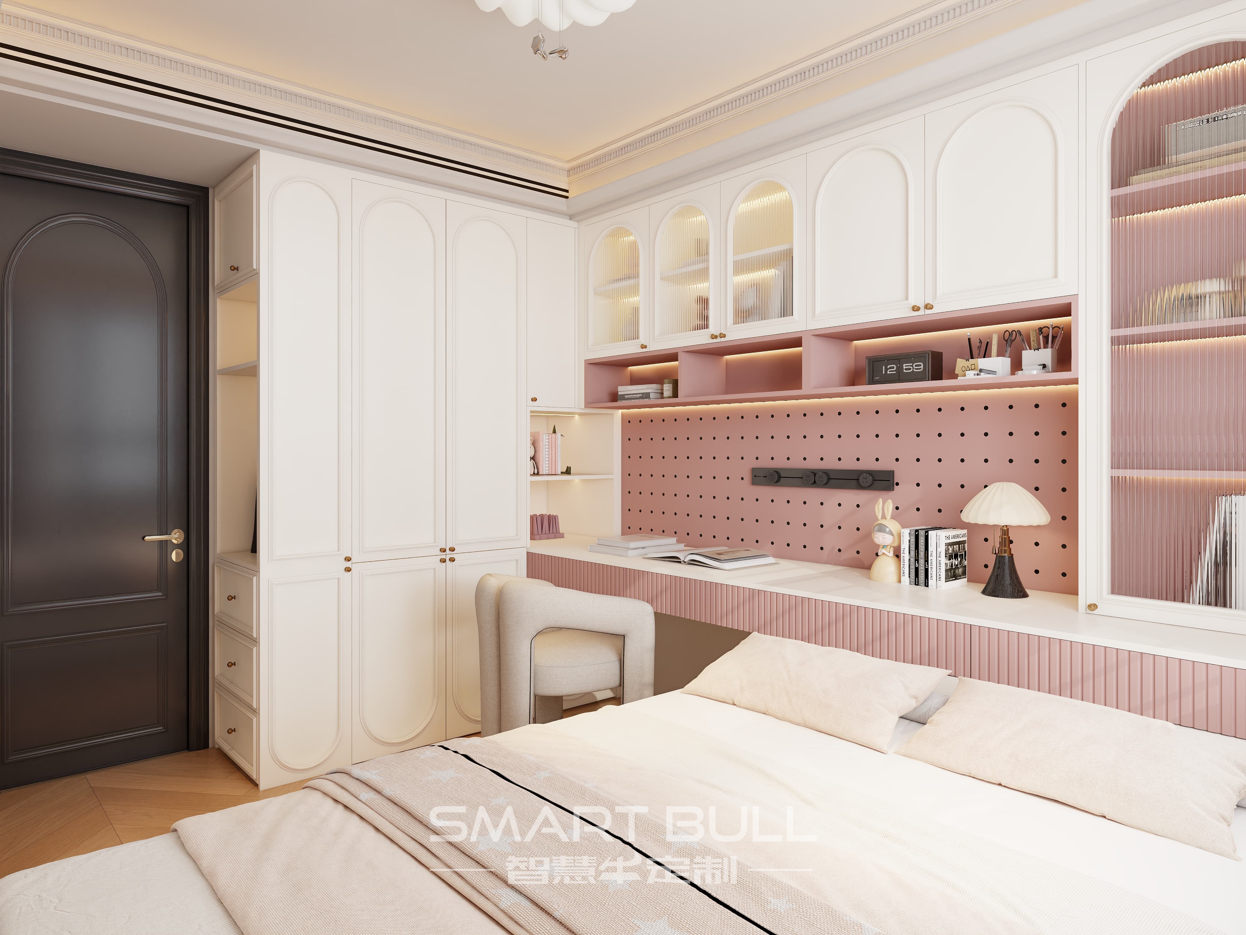 Wardrobe with Desk 0009