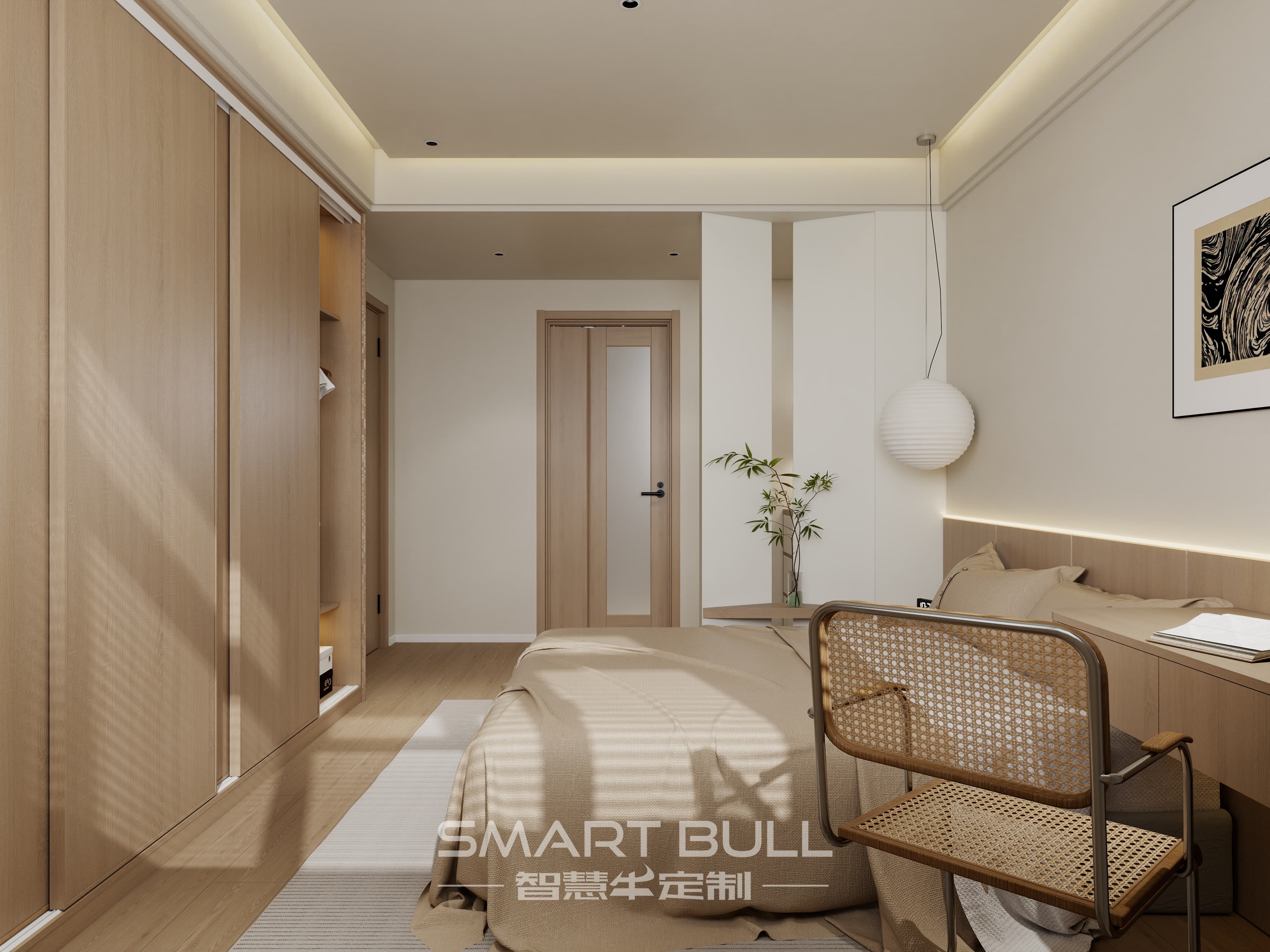 Wardrobe with Desk 0010