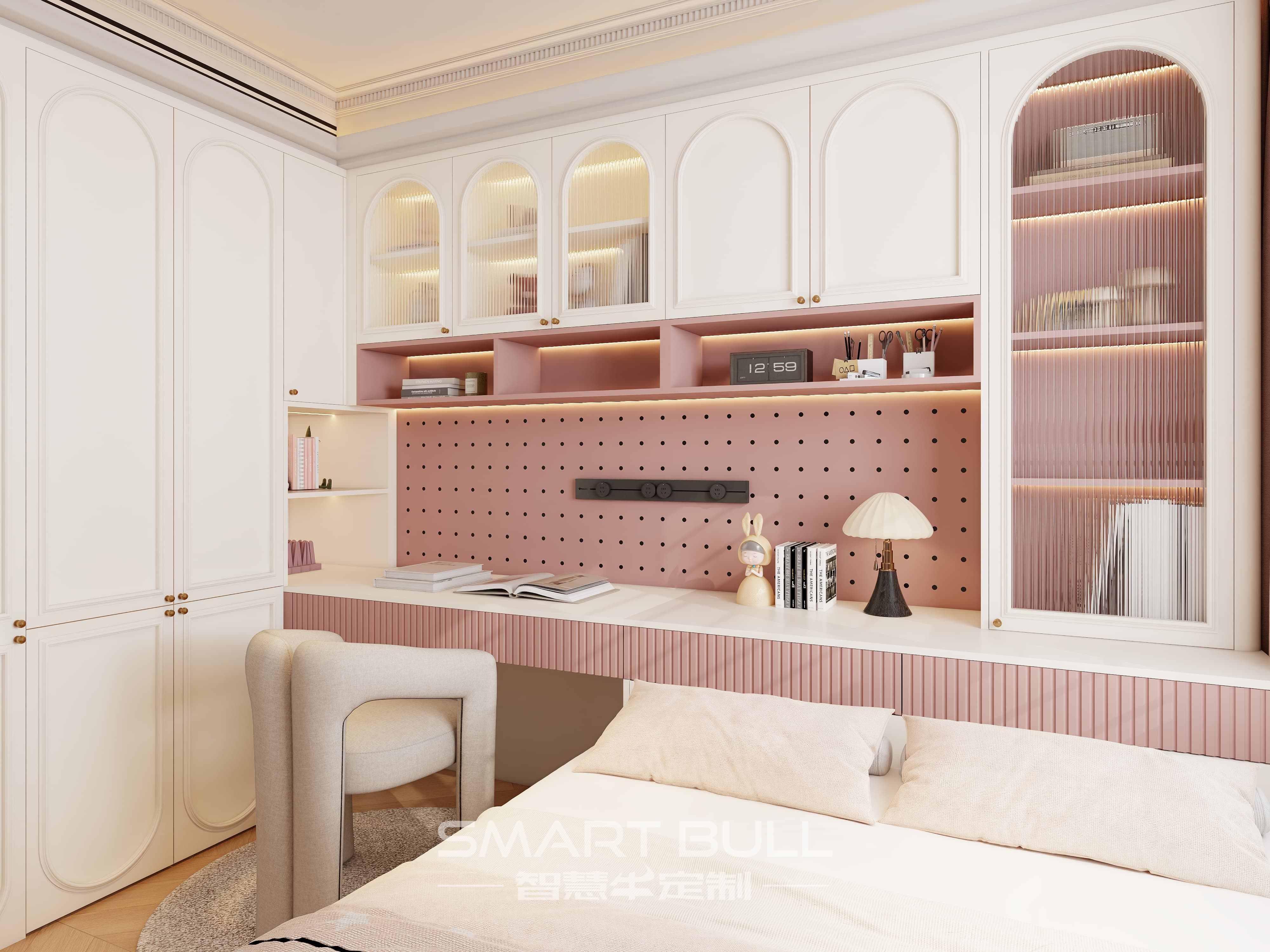 Wardrobe with Desk 0009