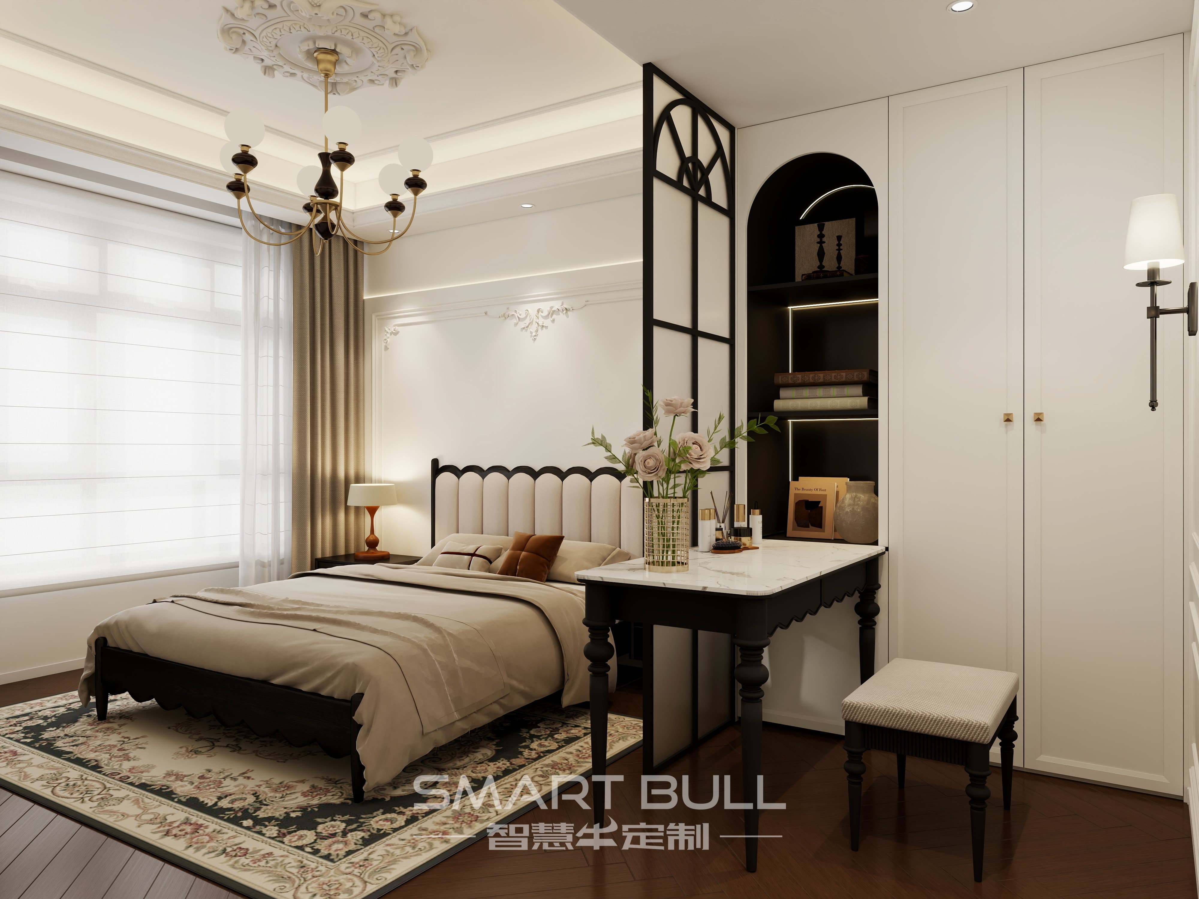 Wardrobe with Desk 0012