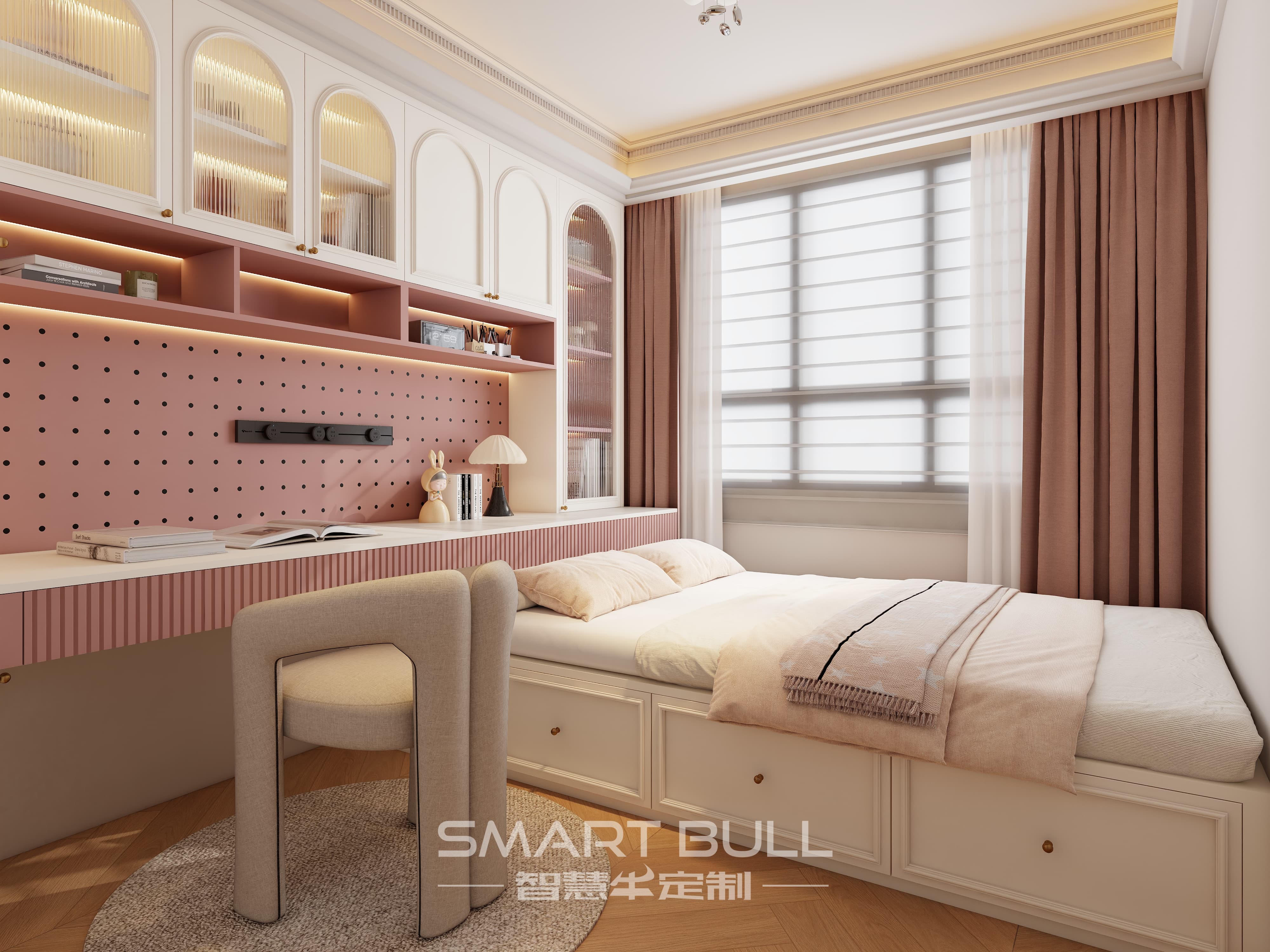 Wardrobe with Desk 0009