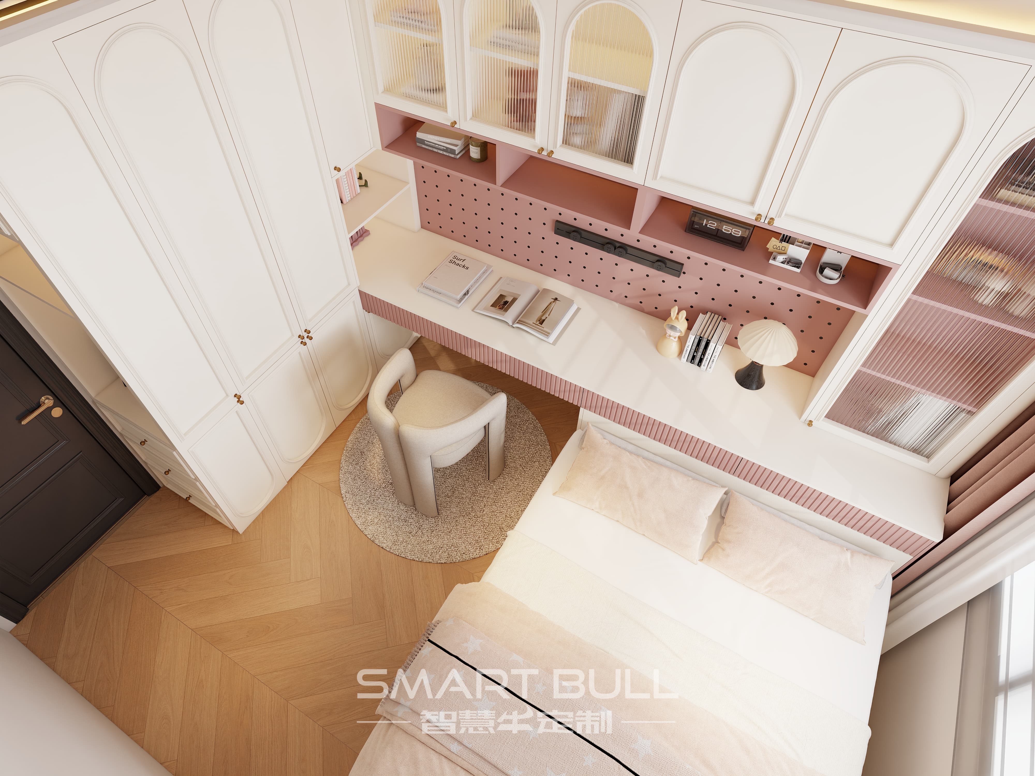 Wardrobe with Desk 0009