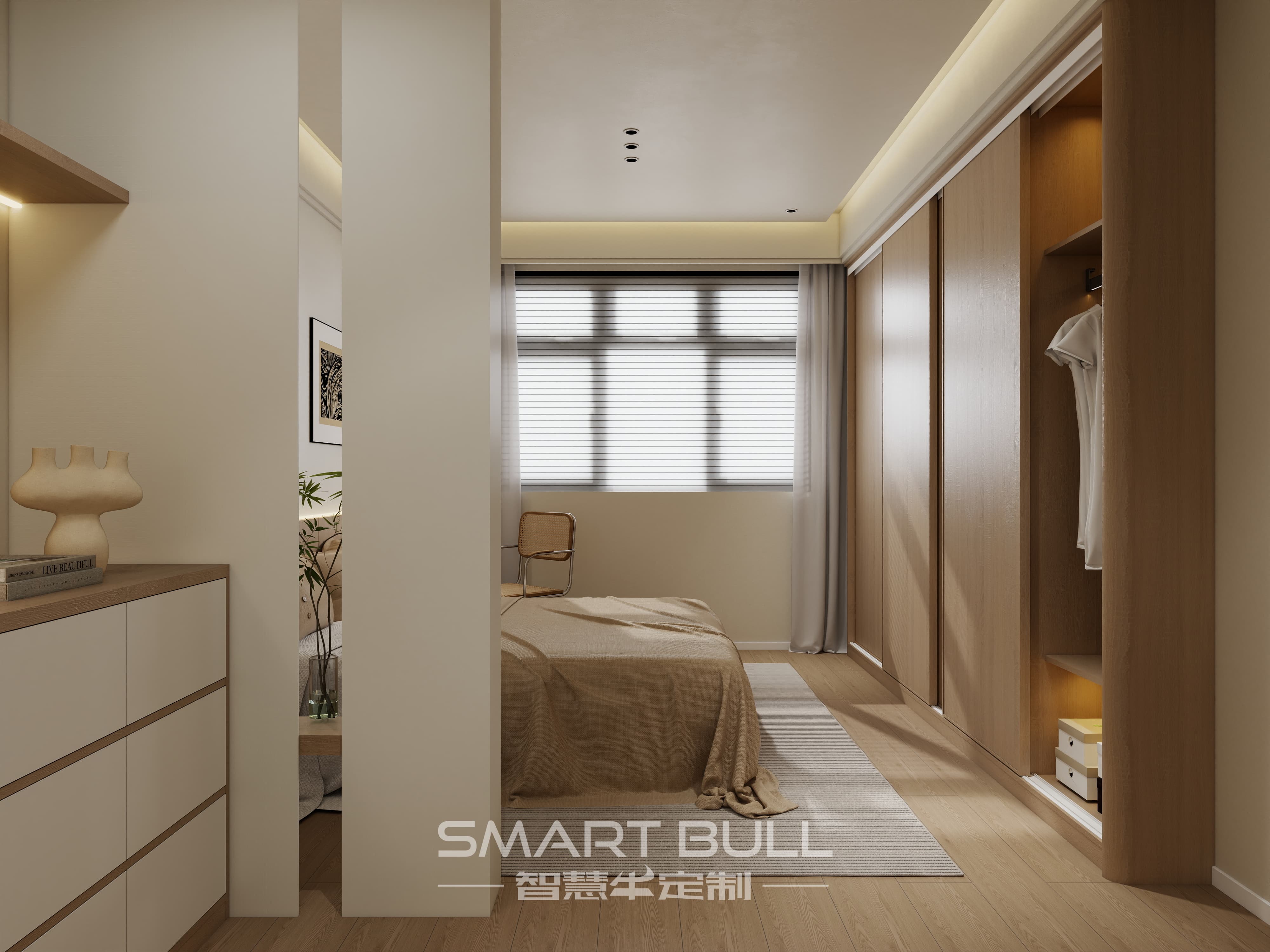 Wardrobe with Desk 0010