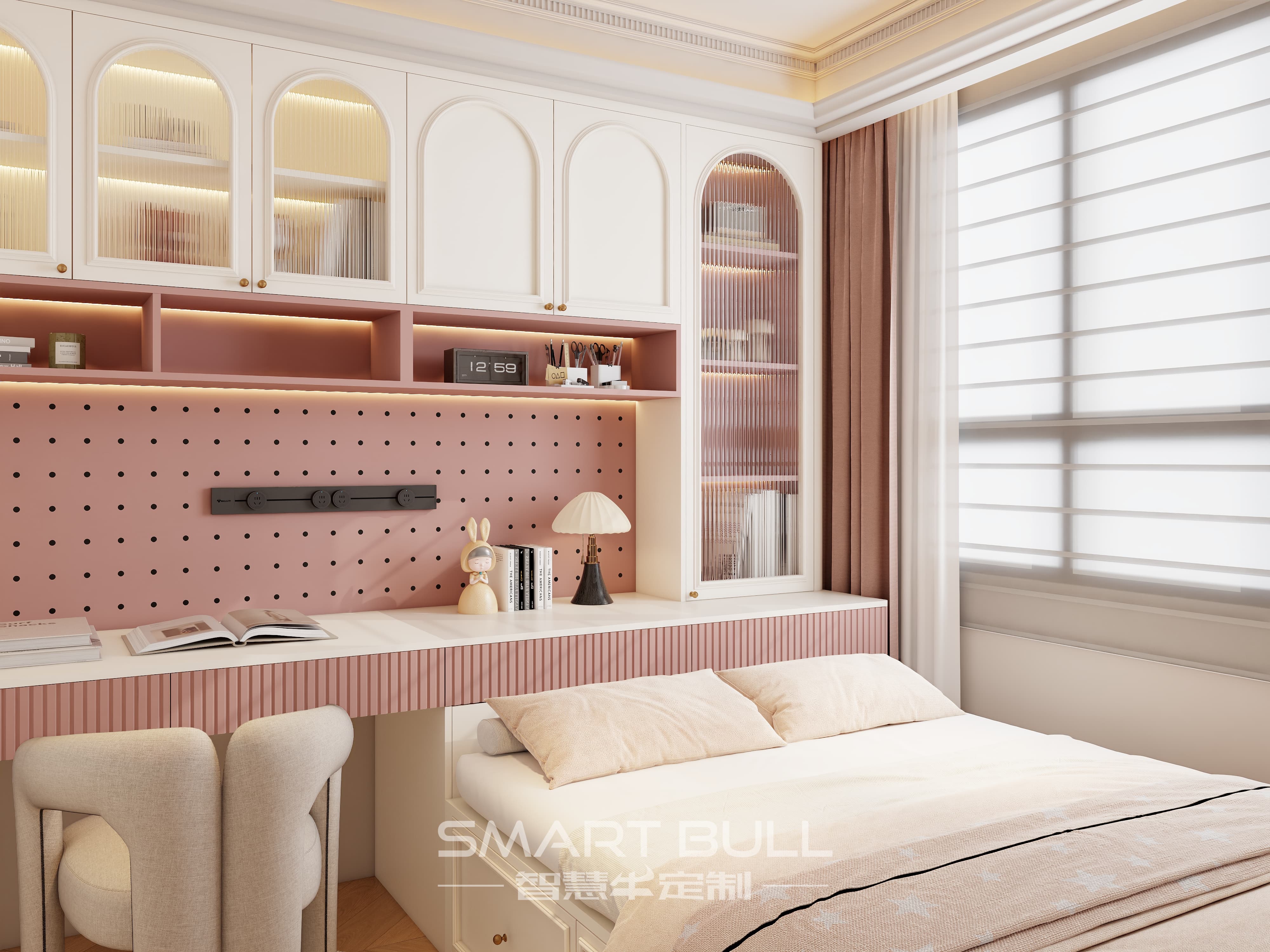 Wardrobe with Desk 0009