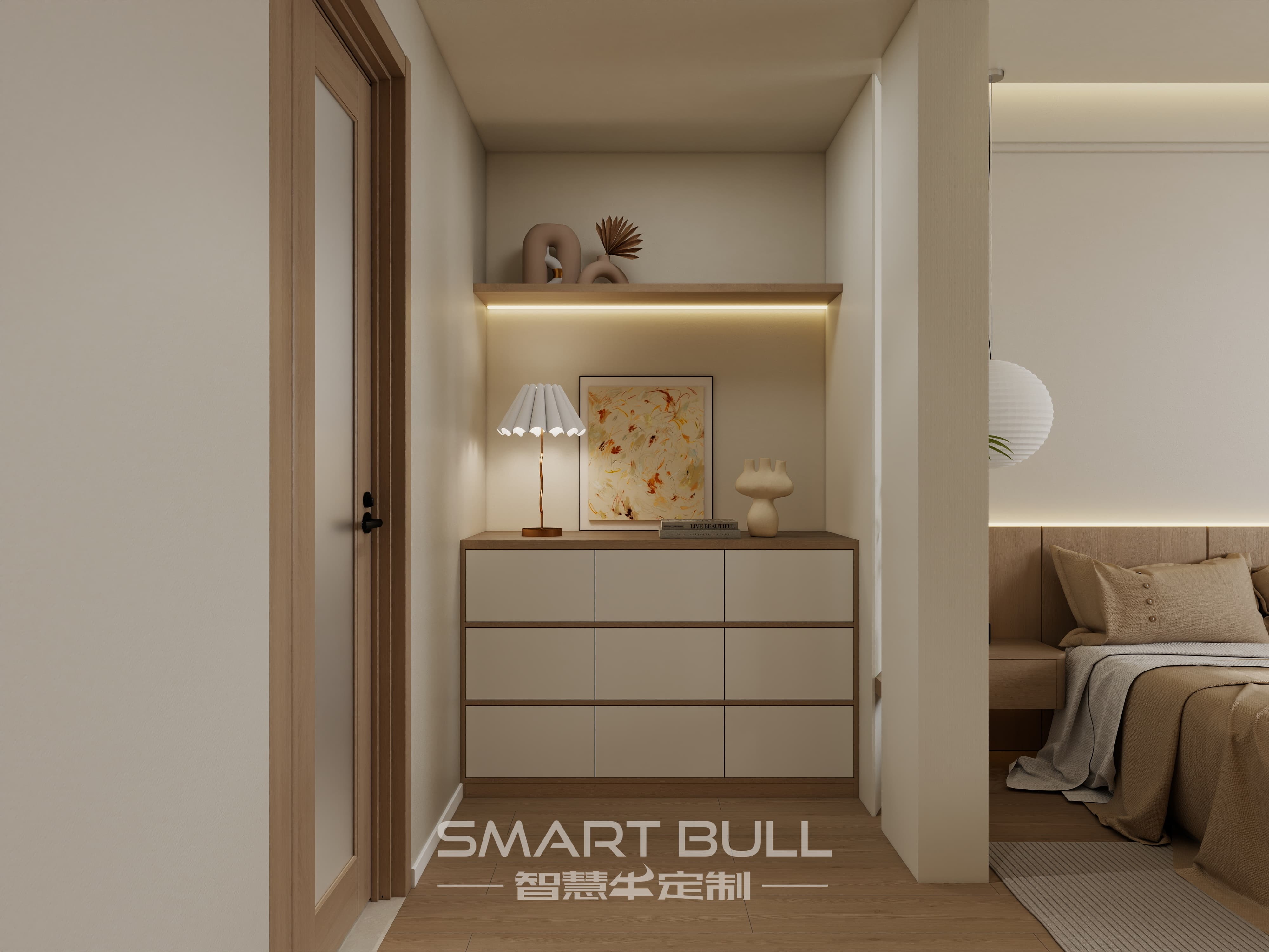 Wardrobe with Desk 0010