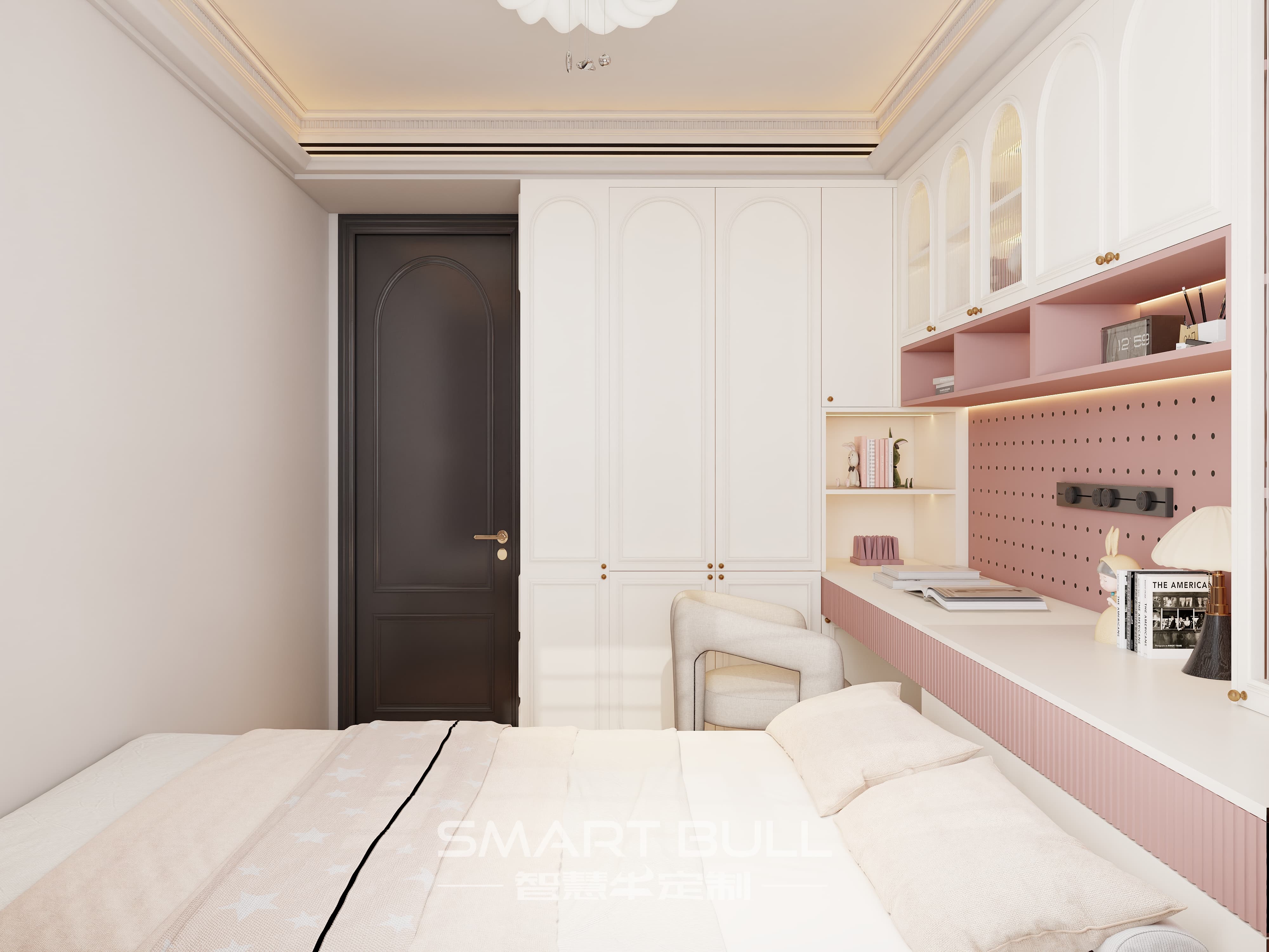 Wardrobe with Desk 0009