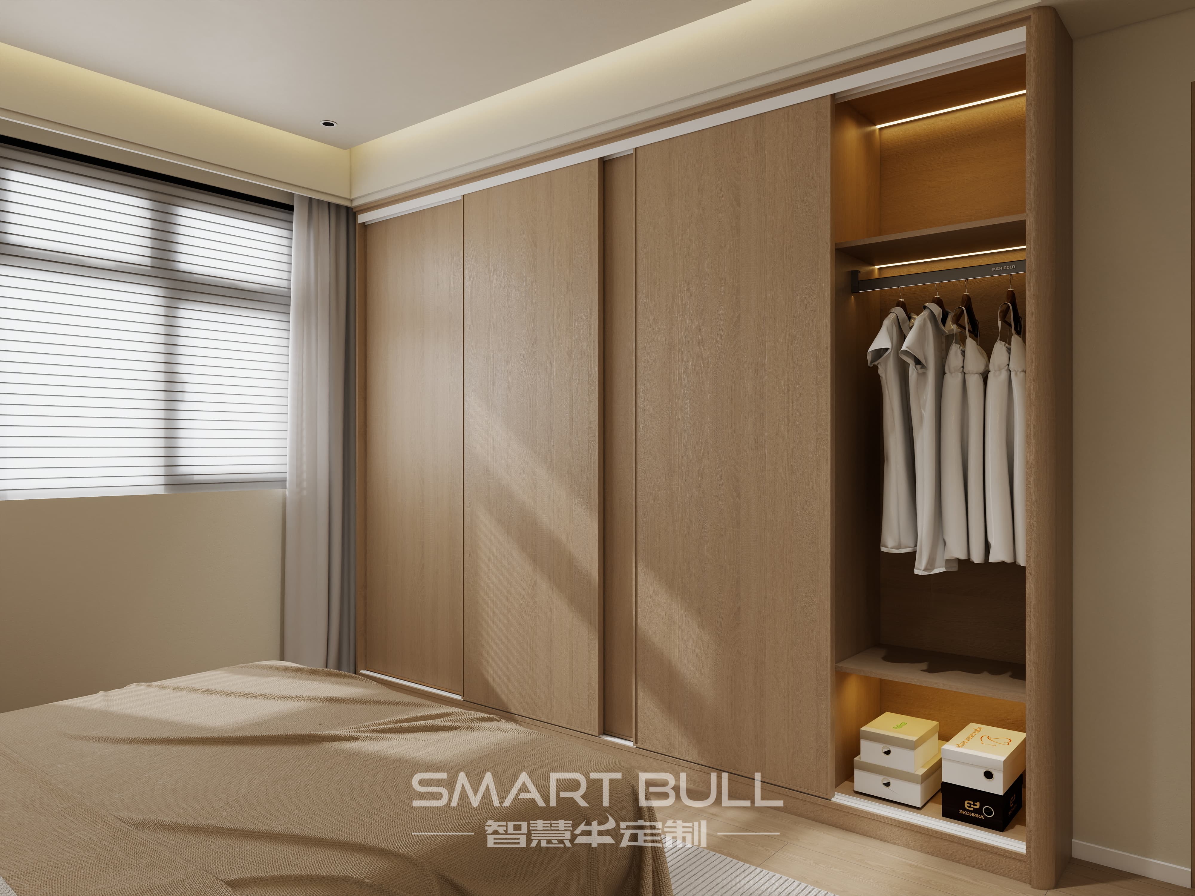 Wardrobe with Desk 0010