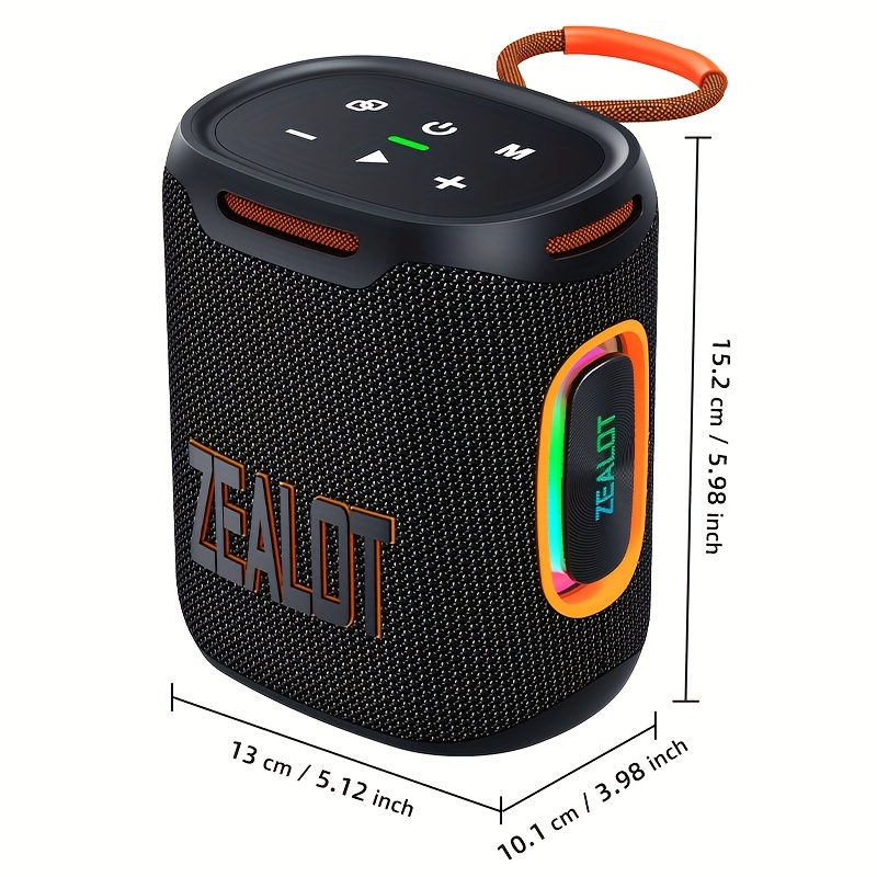 Portable Wireless Speaker with RGB Lighting TWS Hands-free Calling
