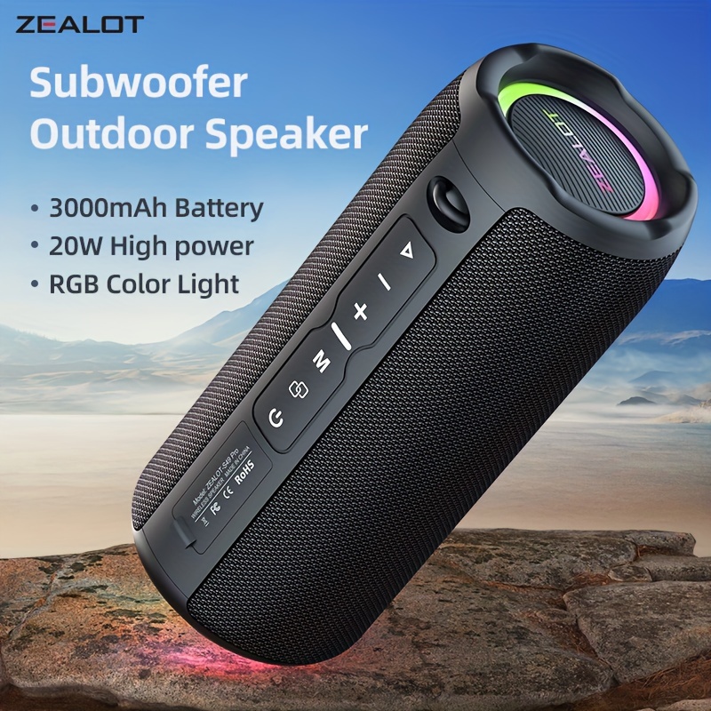 Portable Wireless Dual Speakers Bass Enhanced High-Resolution Audio (Upgraded)