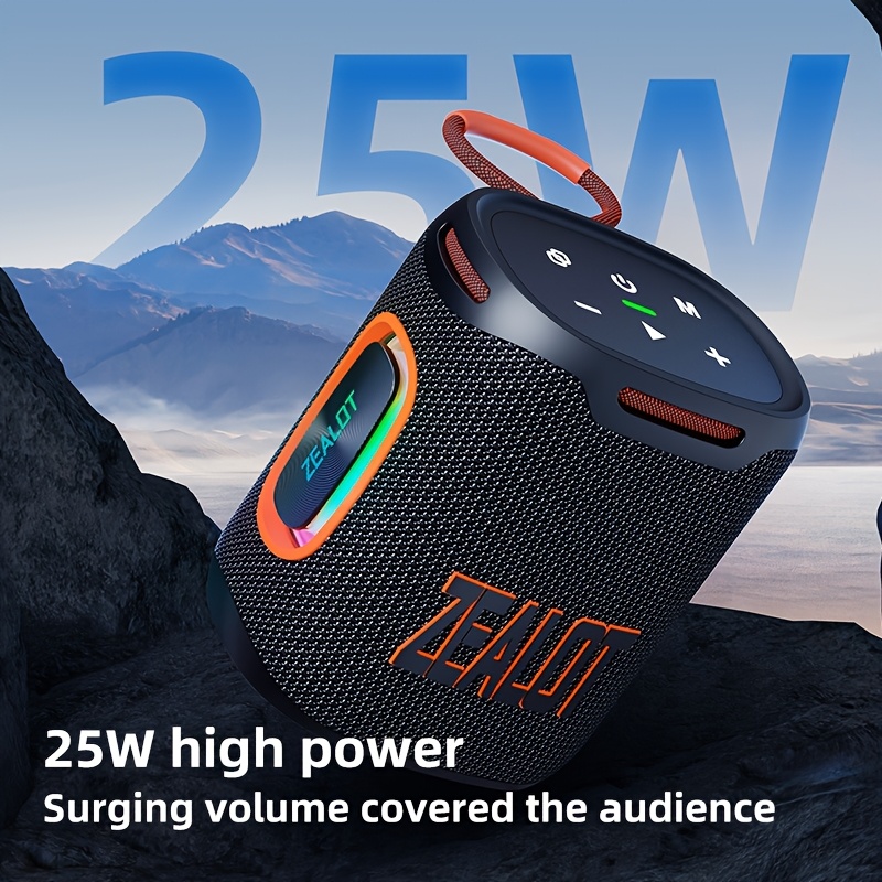 Portable Wireless Speaker with RGB Lighting TWS Hands-free Calling