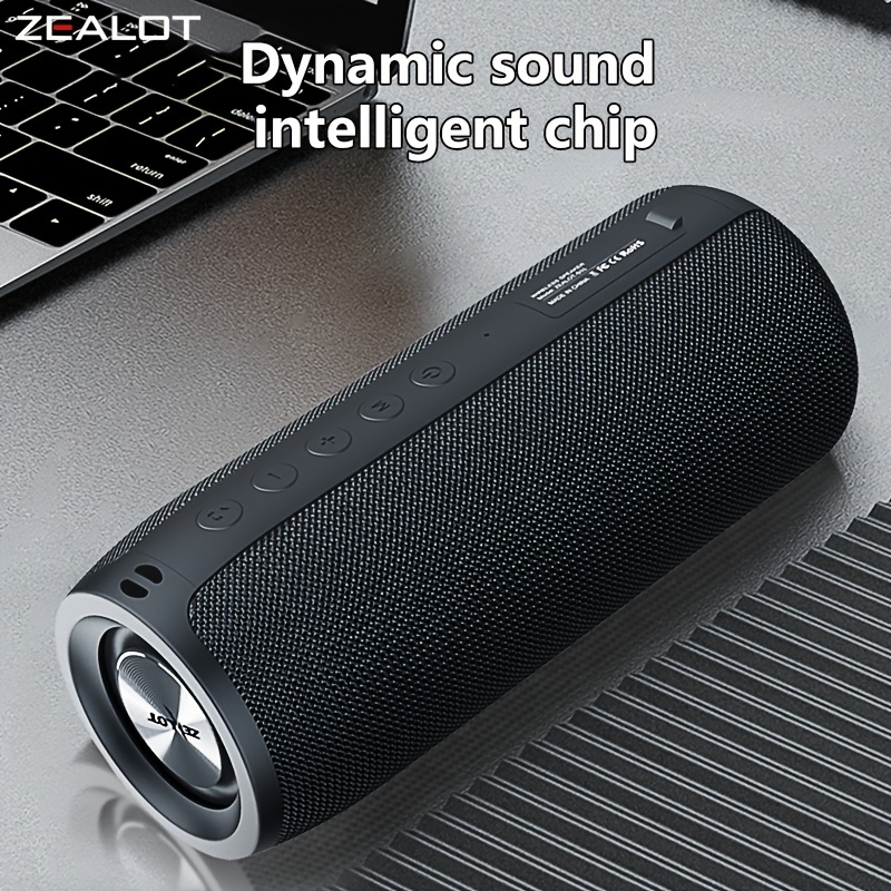 Portable wireless dual pairing speaker with powerful bass
