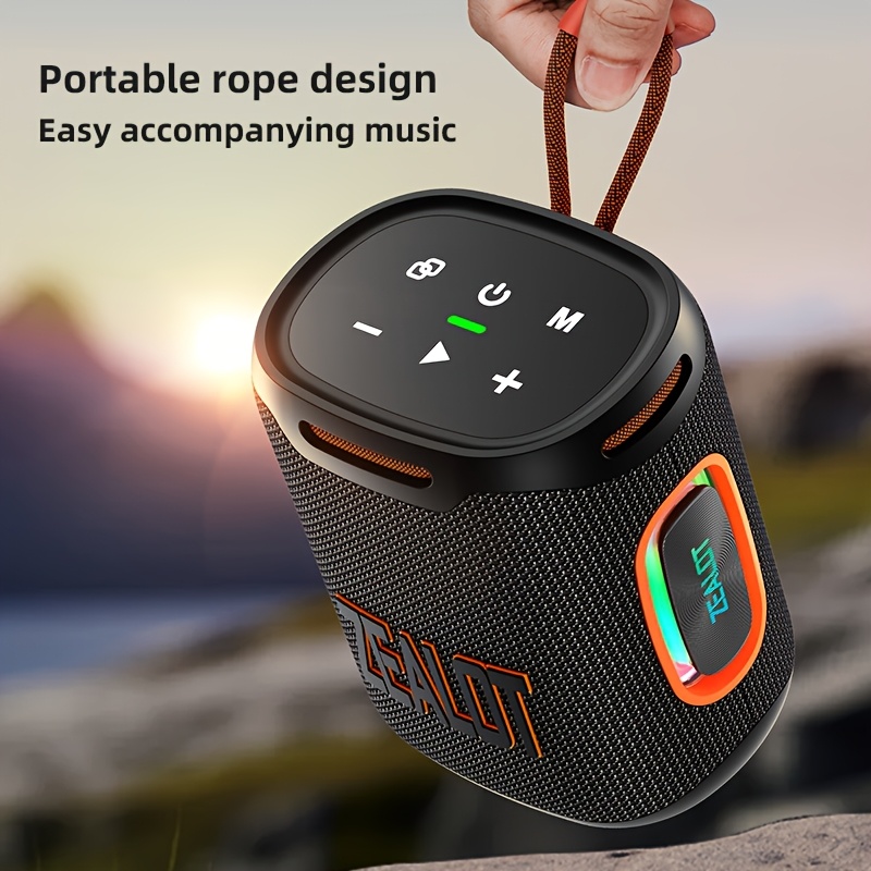 Portable Wireless Speaker with RGB Lighting TWS Hands-free Calling