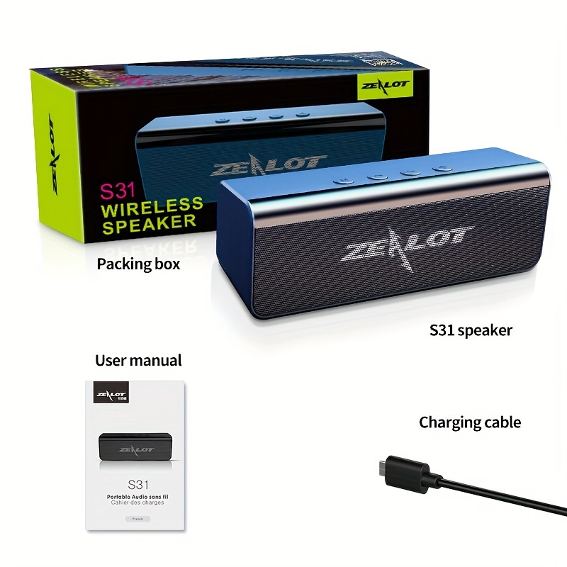 High Power Wireless Portable Dual Speaker Bass