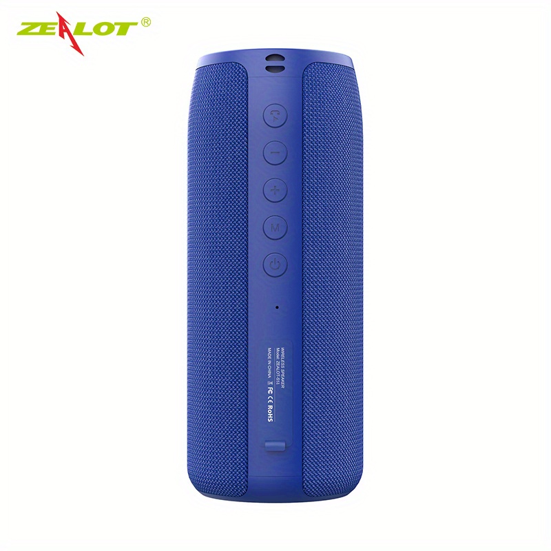 Portable wireless dual pairing speaker with powerful bass