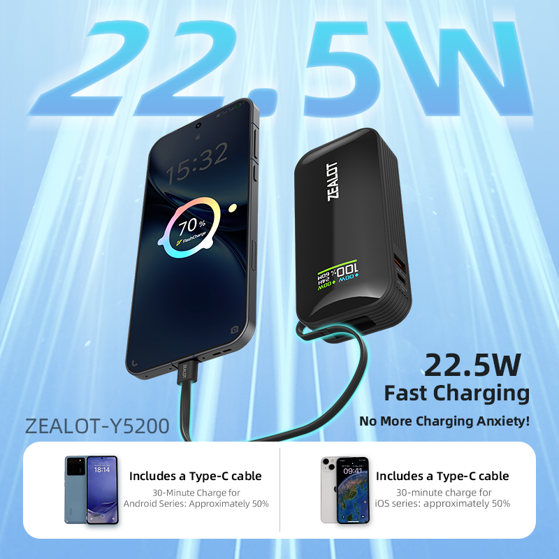 Outdoor portable ultra-fast charging power bank