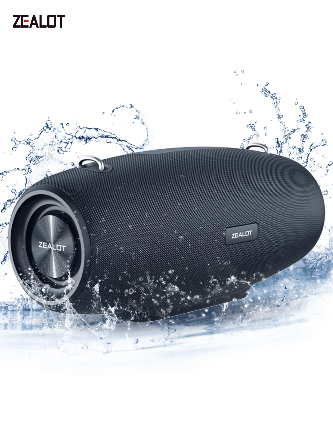 Wireless Partybox Speaker with Strap, Dual Pairing.