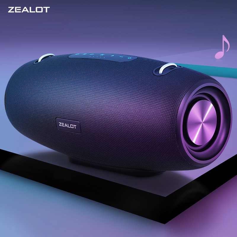 Portable 60W Wireless Speaker with 3 Subwoofers, EQ Mode, 3D Surround Sound