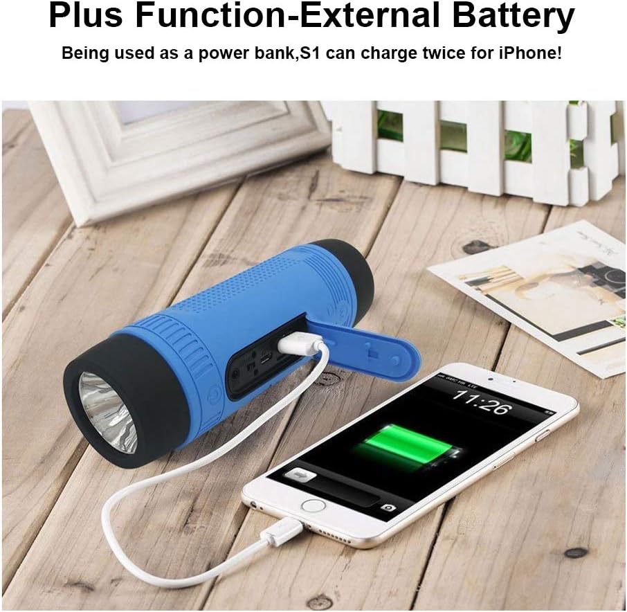 Bicycle Portable Speaker with LED Flashlight