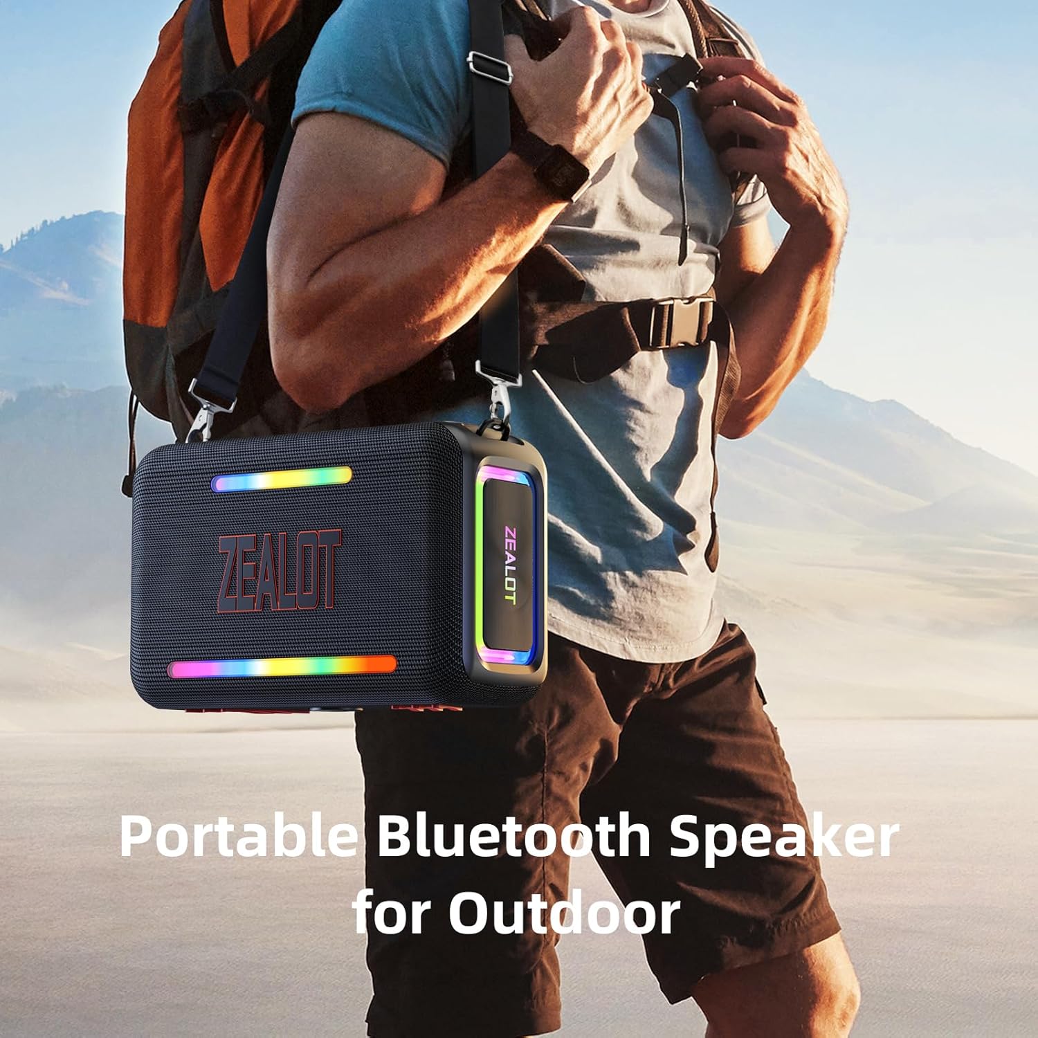 Wireless Bluetooth subwoofer speaker, long playback time, custom EQ