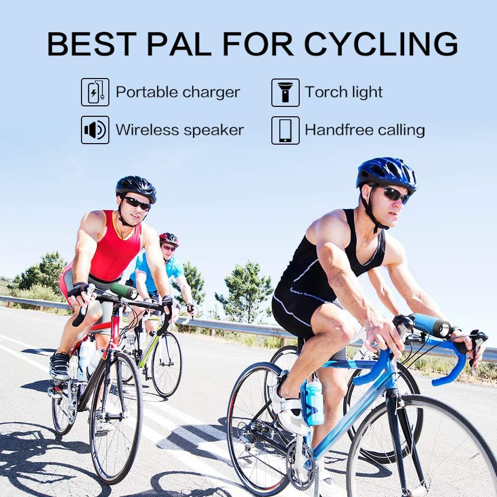 Bicycle Portable Speaker with LED Flashlight