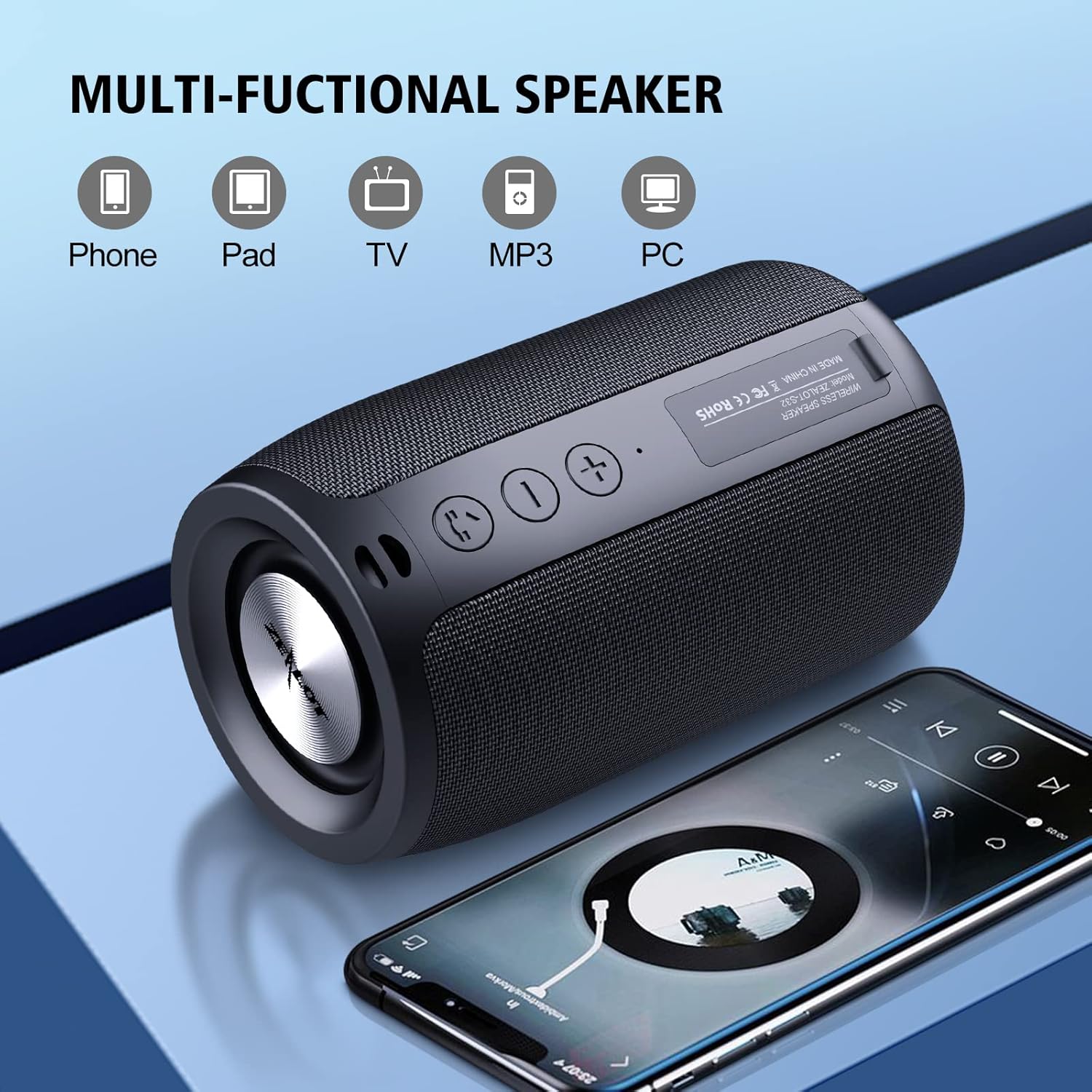 Portable Wireless Bluetooth Small Outdoor Speaker