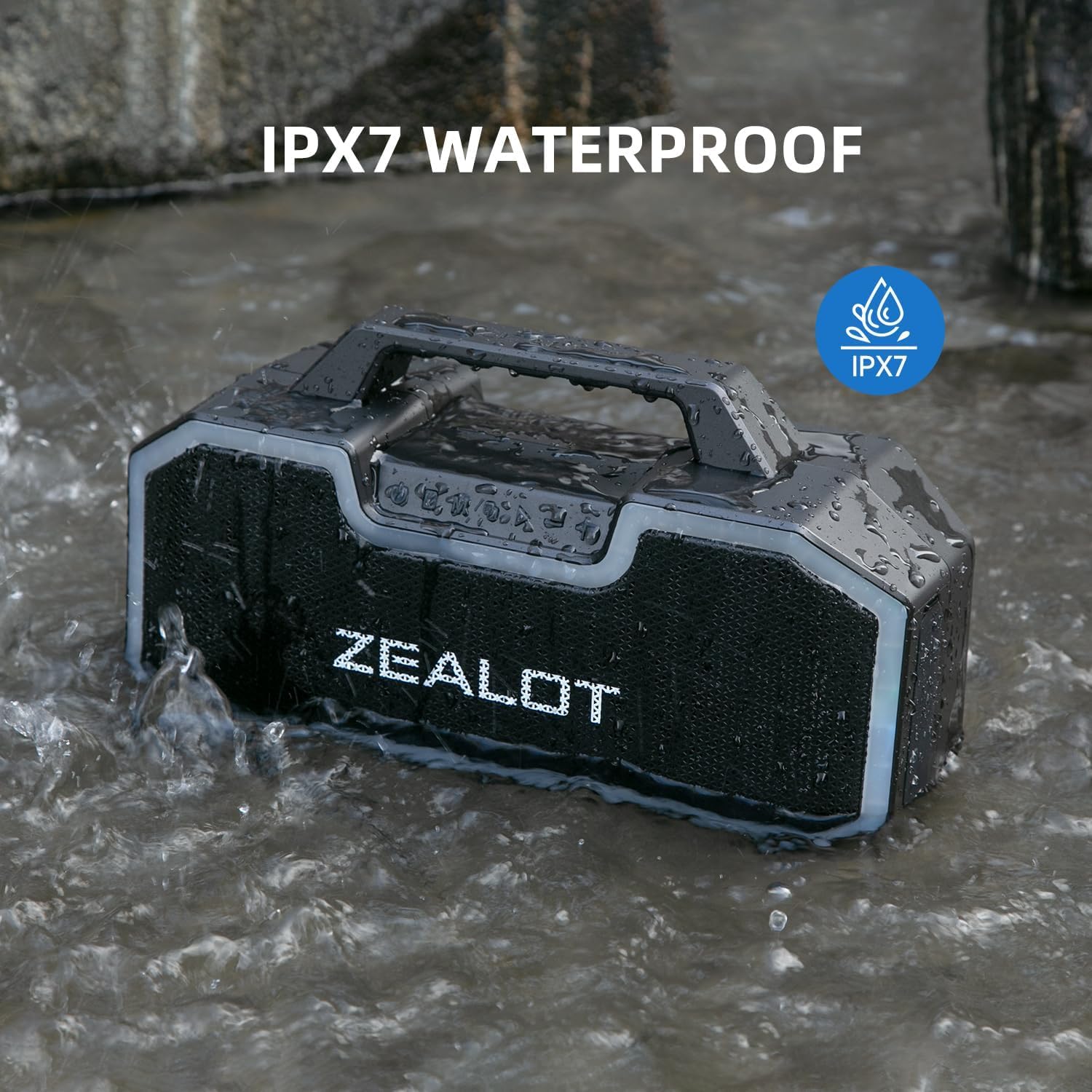 Bluetooth speaker, 80W wireless speaker with dual pairing function, extra large battery