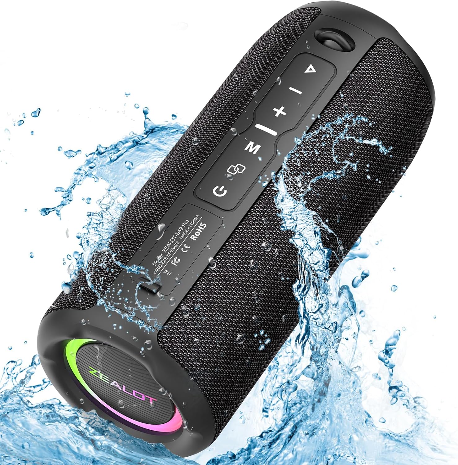 Bluetooth Outdoor Waterproof Wireless Speaker with Loud Bass