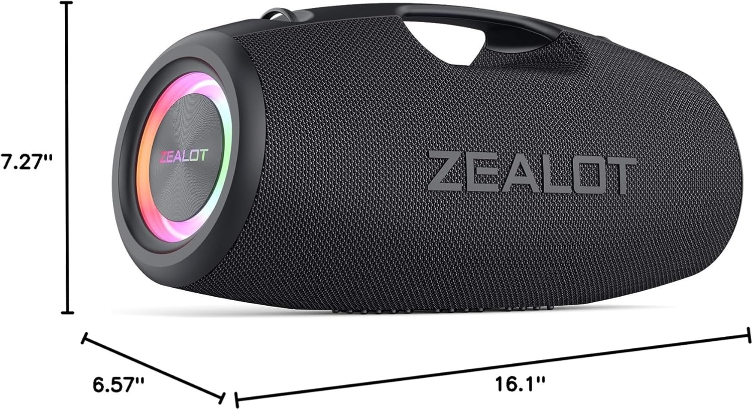 Wireless outdoor speaker with subwoofer, mobile power bank-ZEALOT