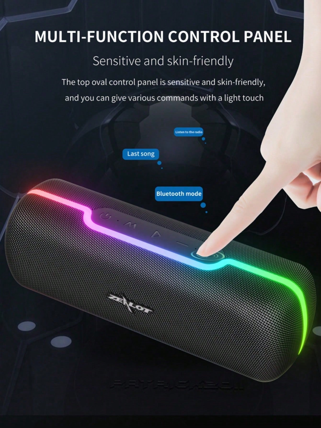 Wireless Speaker Fabric Car Speaker Outdoor Portable Dual Speaker