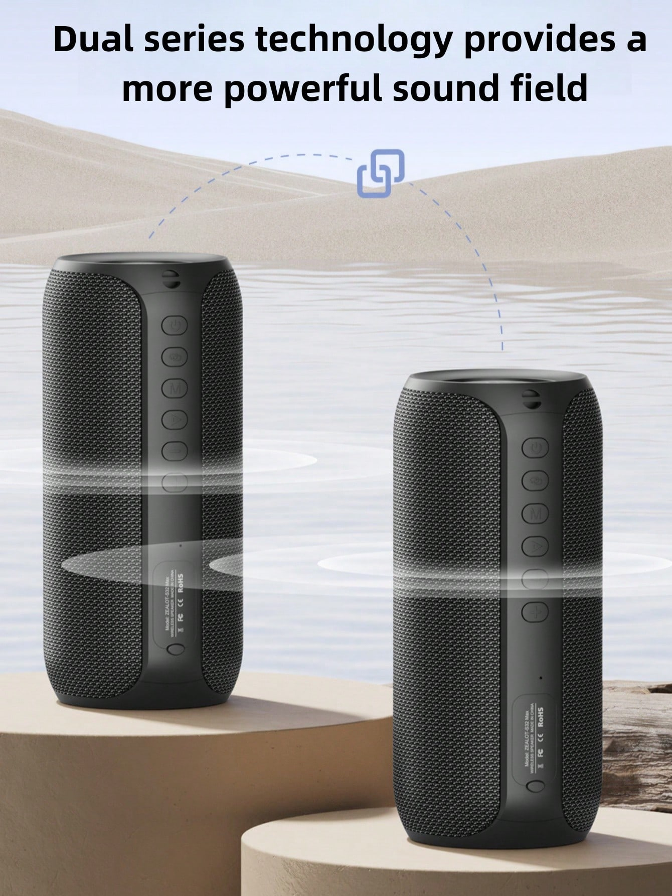 Portable Wireless Bluetooth Microphone Speaker, Home Theater Karaoke Speaker