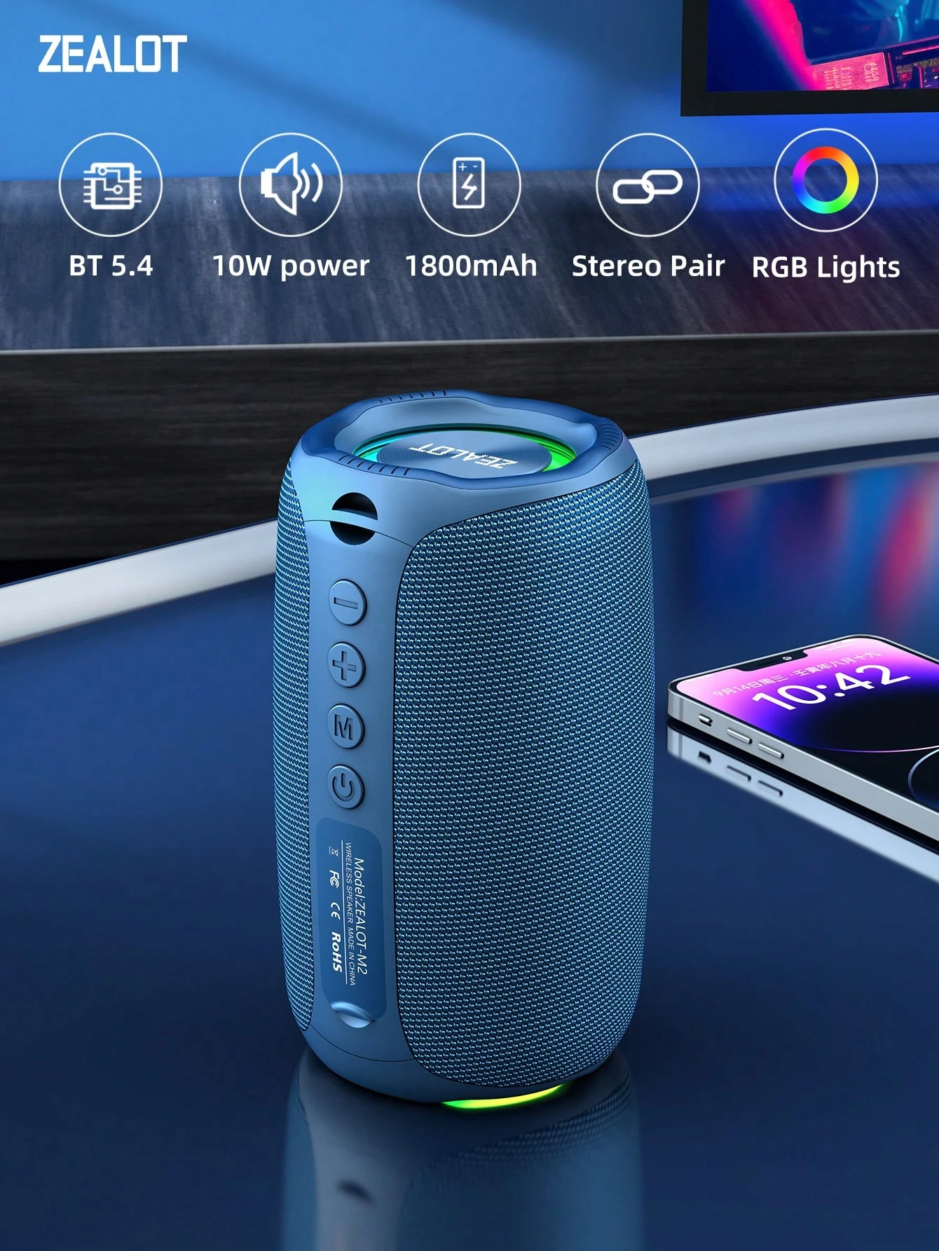 High Performance Portable Outdoor Subwoofer Bluetooth Speaker