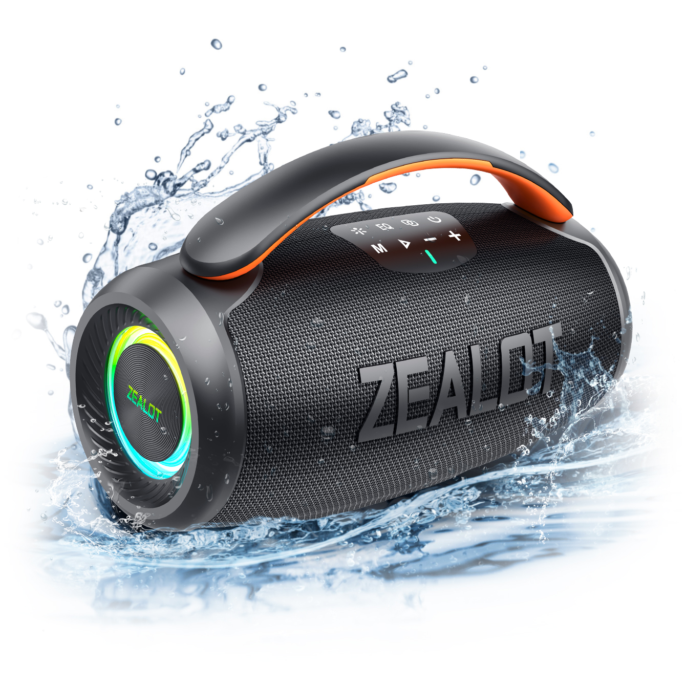 Wireless portable speaker with dual woofers and long battery life