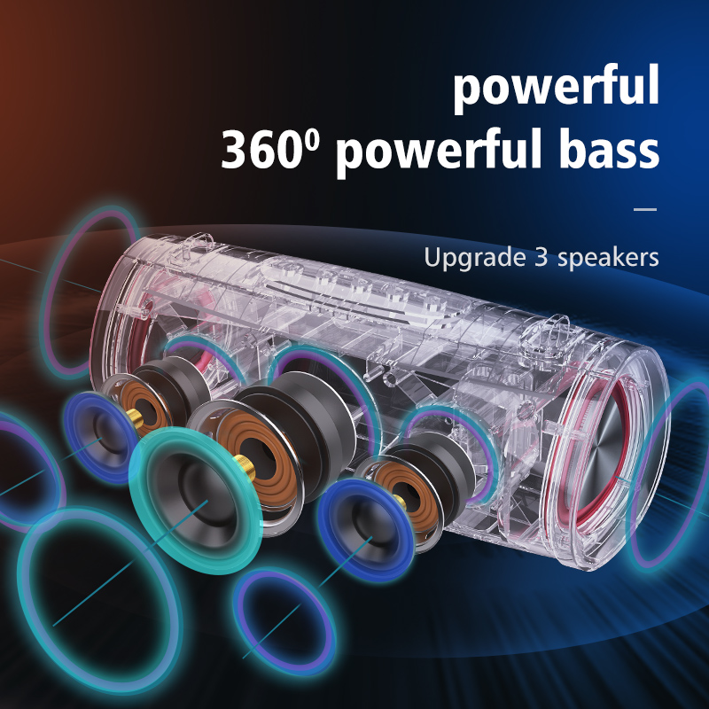 Outdoor wireless portable Bluetooth speaker, long-lasting battery, supports serial port pairing function