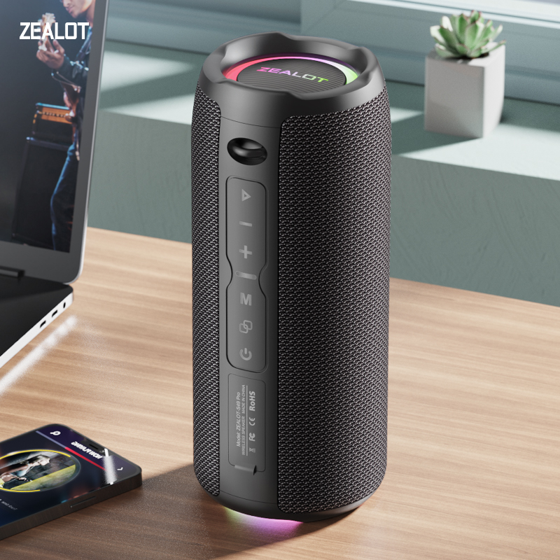 Portable Wireless Dual Speakers Bass Enhanced High-Resolution Audio (Upgraded)