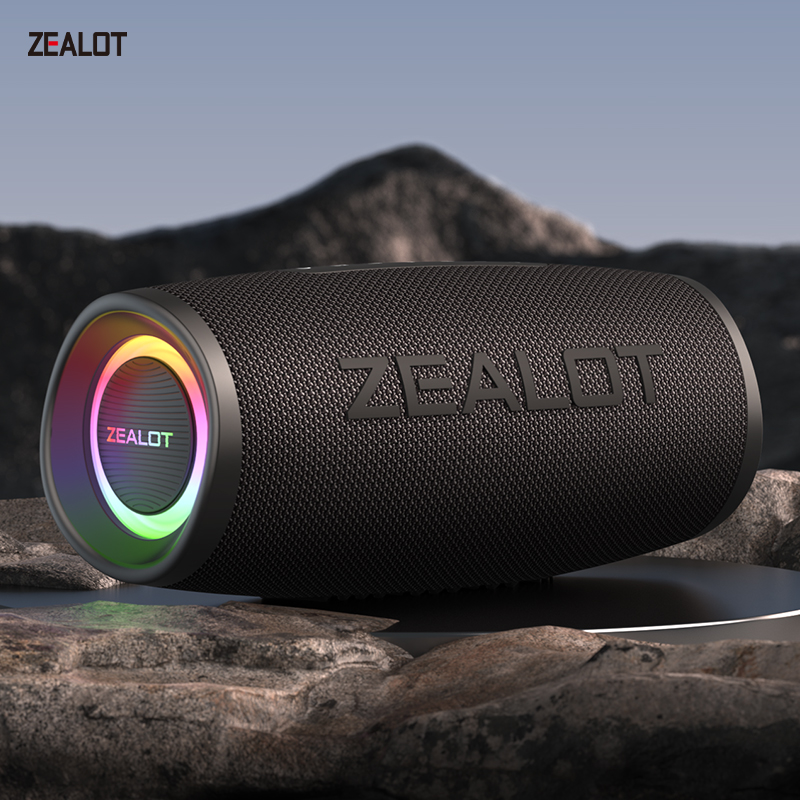 BassUp technology, portable wireless waterproof Bluetooth speaker,
