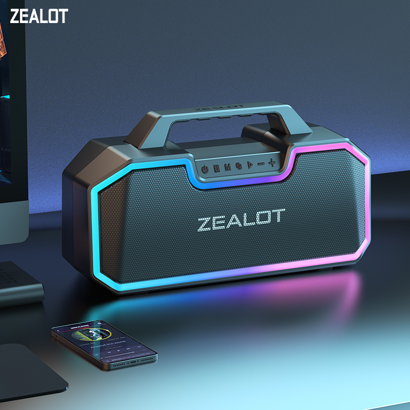 Bluetooth speaker, 80W wireless speaker with dual pairing function, extra large battery