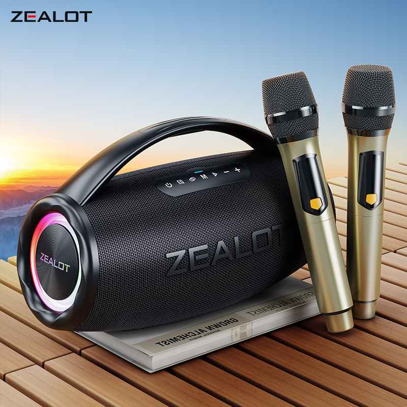 Portable Wireless Microphone Speaker, Surge Bass 3D Surround Sound