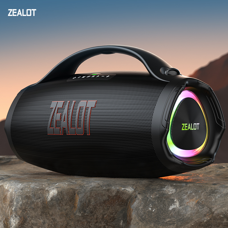 Portable Bluetooth speaker, suitable for home, outdoor, party, travel-ZEALOT