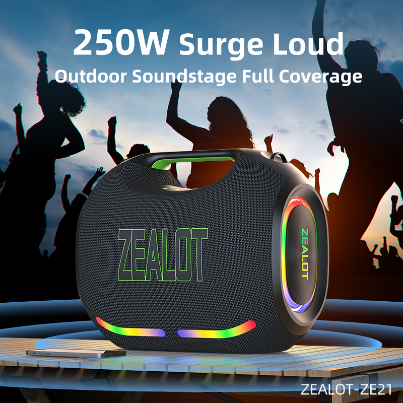 ZEALOT ZE21 Portable Bluetooth Speaker High Volume Waterproof Wireless TWS Subwoofer Support U