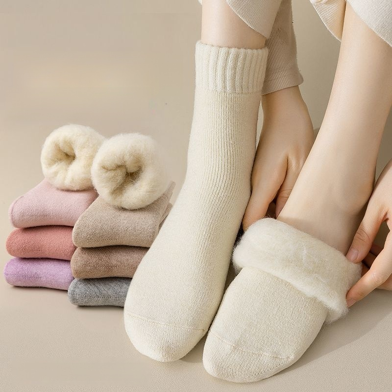 女士拉絨襪