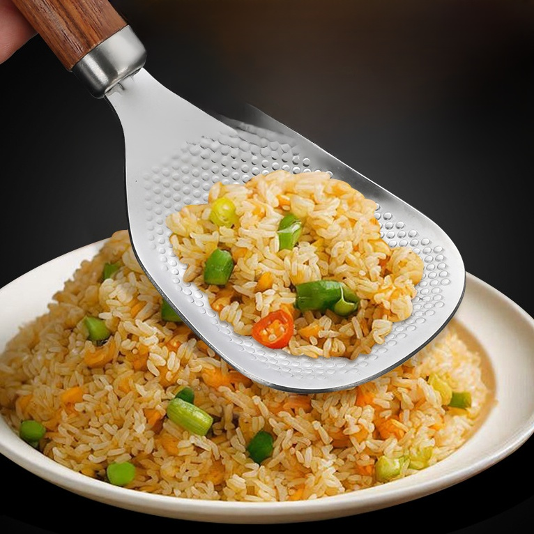 Kitchen vertical non-stick rice spoon