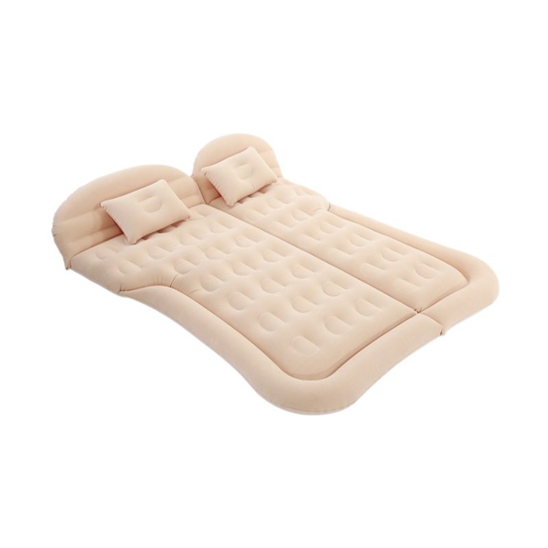 Flocked inflatable car mattress