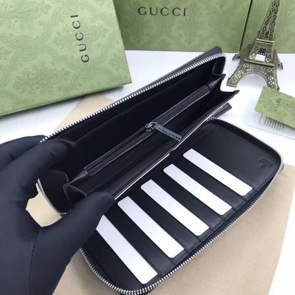 GUCCI グッチ グッチシマシリーズ メンズ 全 GG エンボスレザー ラウンドファスナー長財布